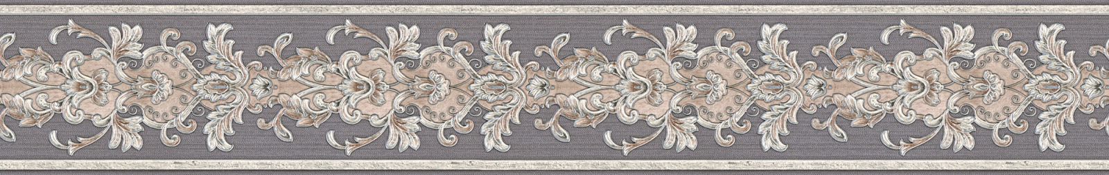 Vlies-Borte ONLY BORDERS 10 - silber - 10 cm