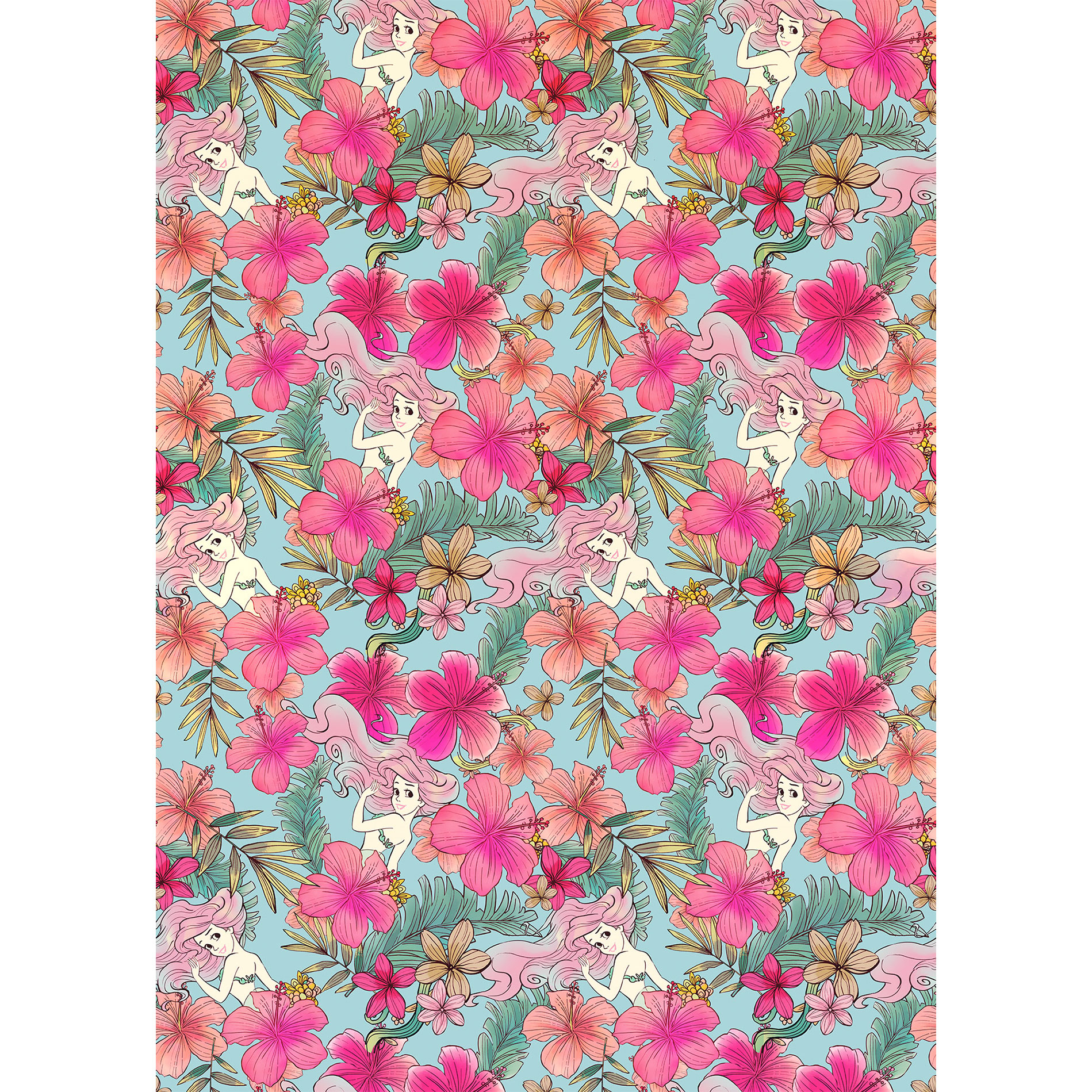 Vlies-Fototapete ARIEL PINK FLOWER - 200x280 cm