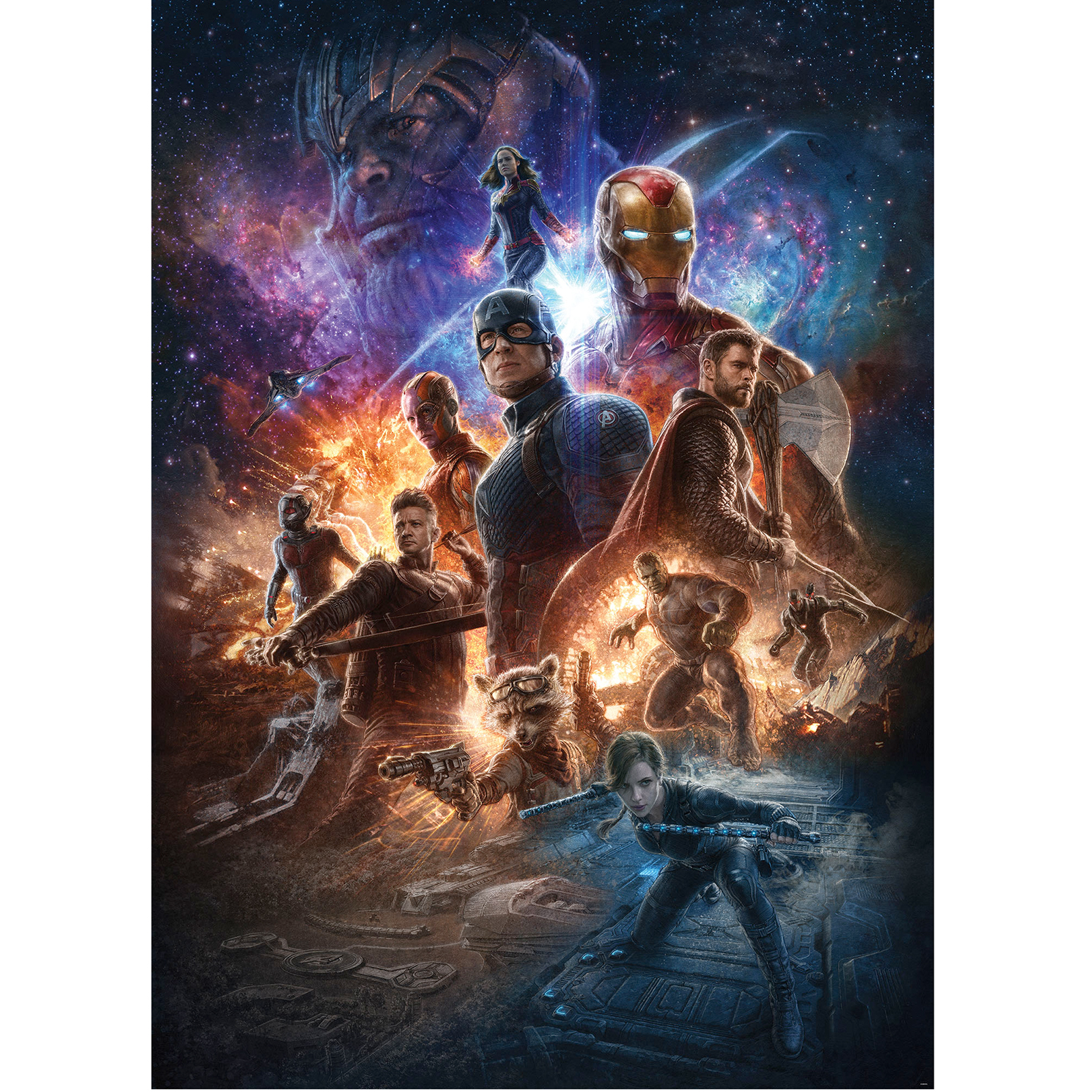 Vlies-Fototapete AVENGERS BATTLE OF WORLDS- bunt - 200x280 cm
