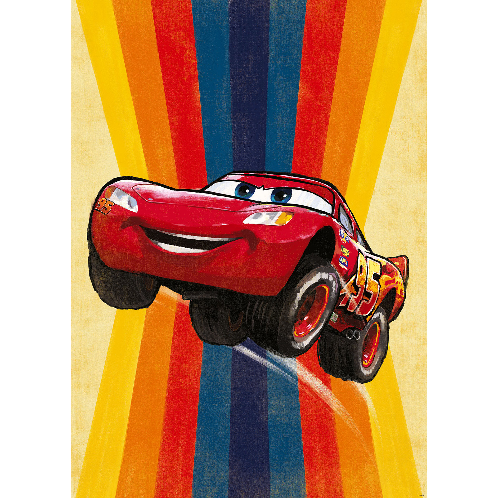 Vlies-Fototapete CARS JUMP - bunt - 200x280 cm