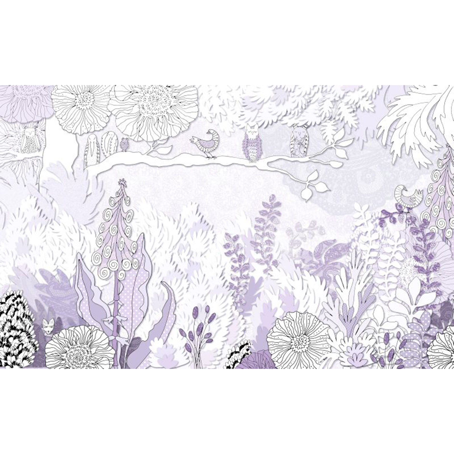 Vlies-Fototapete DREAMING - lila - 400x250 cm