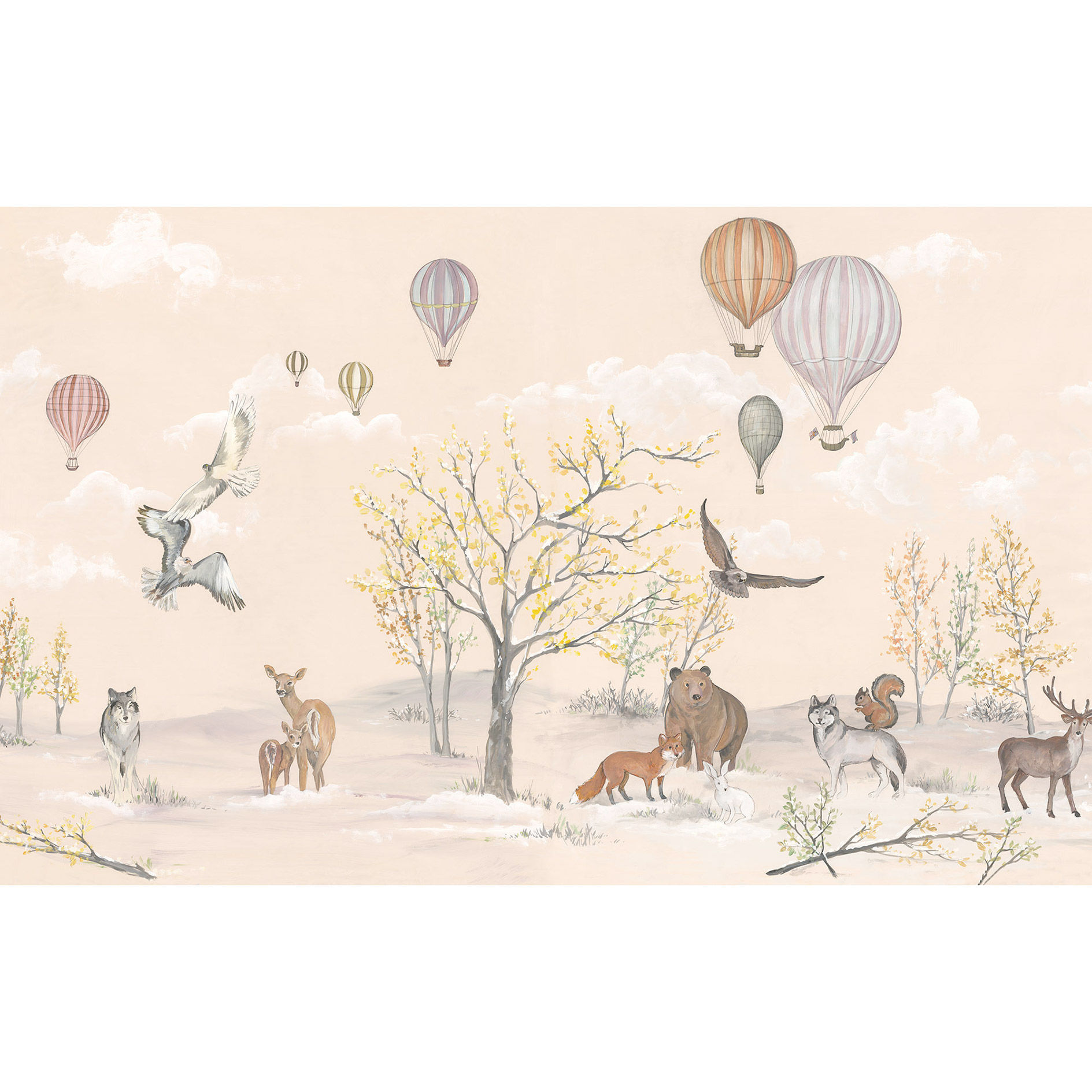 Vlies-Fototapete FOREST EXPEDITION - bunt - 450x280 cm