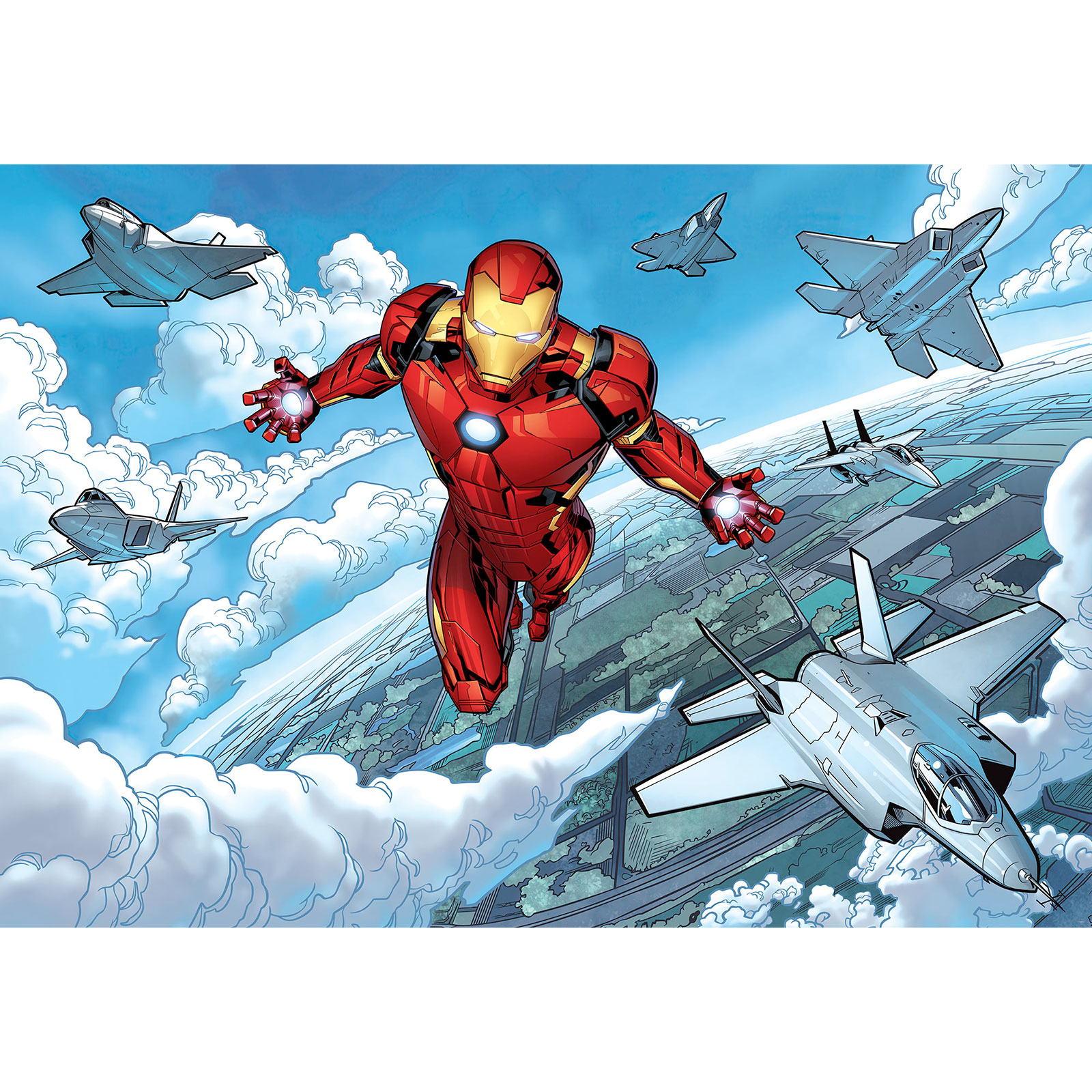 Vlies-Fototapete IRON MAN FLIGHT - 400x280 cm