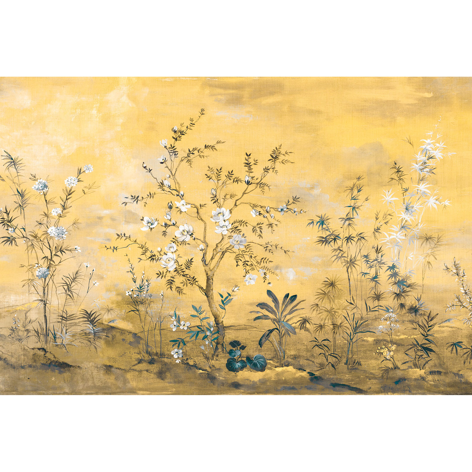 Vlies-Fototapete MANDARIN - gold-gelb - 368x248 cm