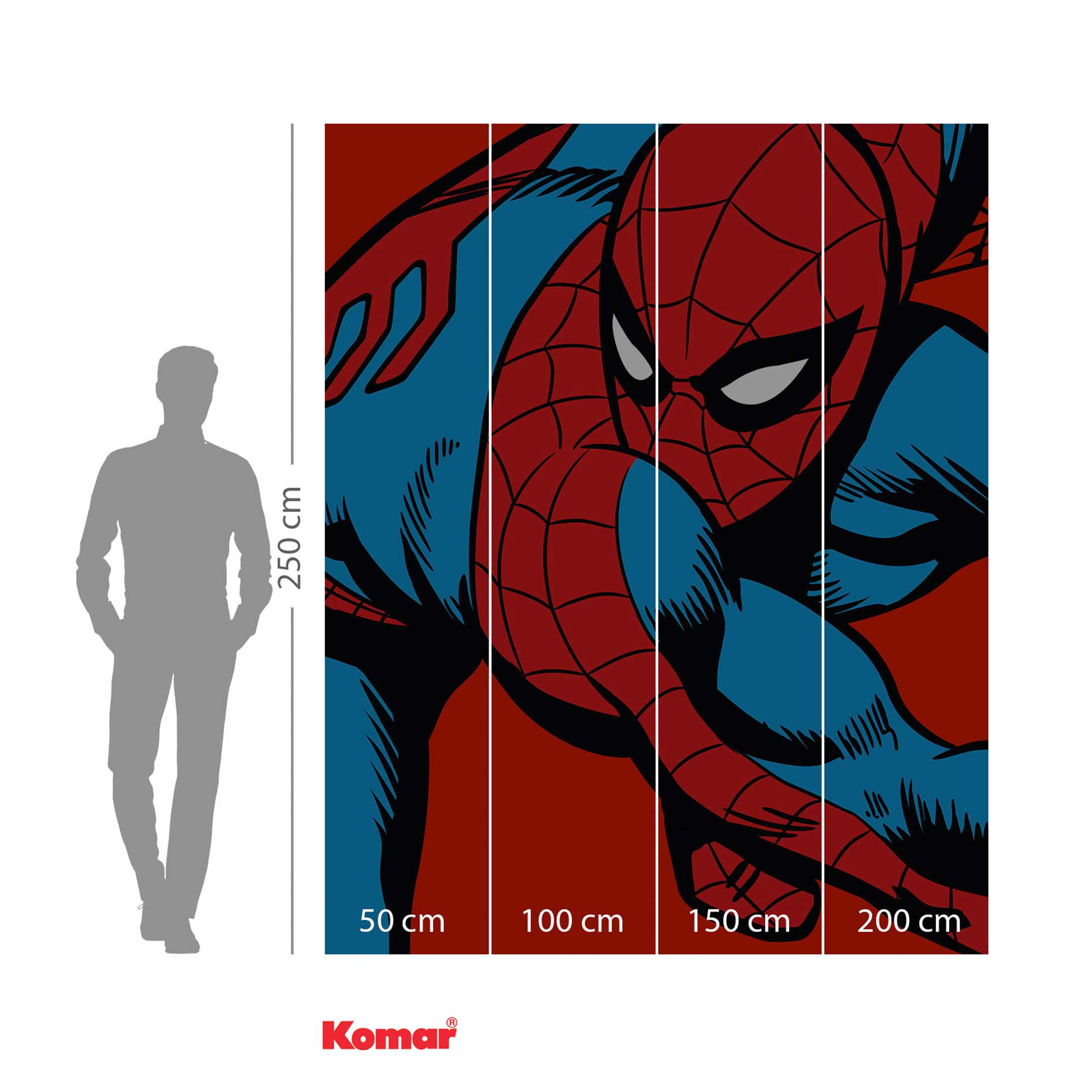 Vlies-Fototapete MARVEL SPIDER-MAN WATCHOUT - 200x250 cm