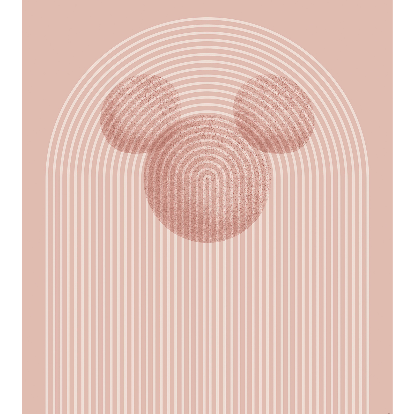 Vlies-Fototapete MICKEY ARC - rosa - 250x280 cm