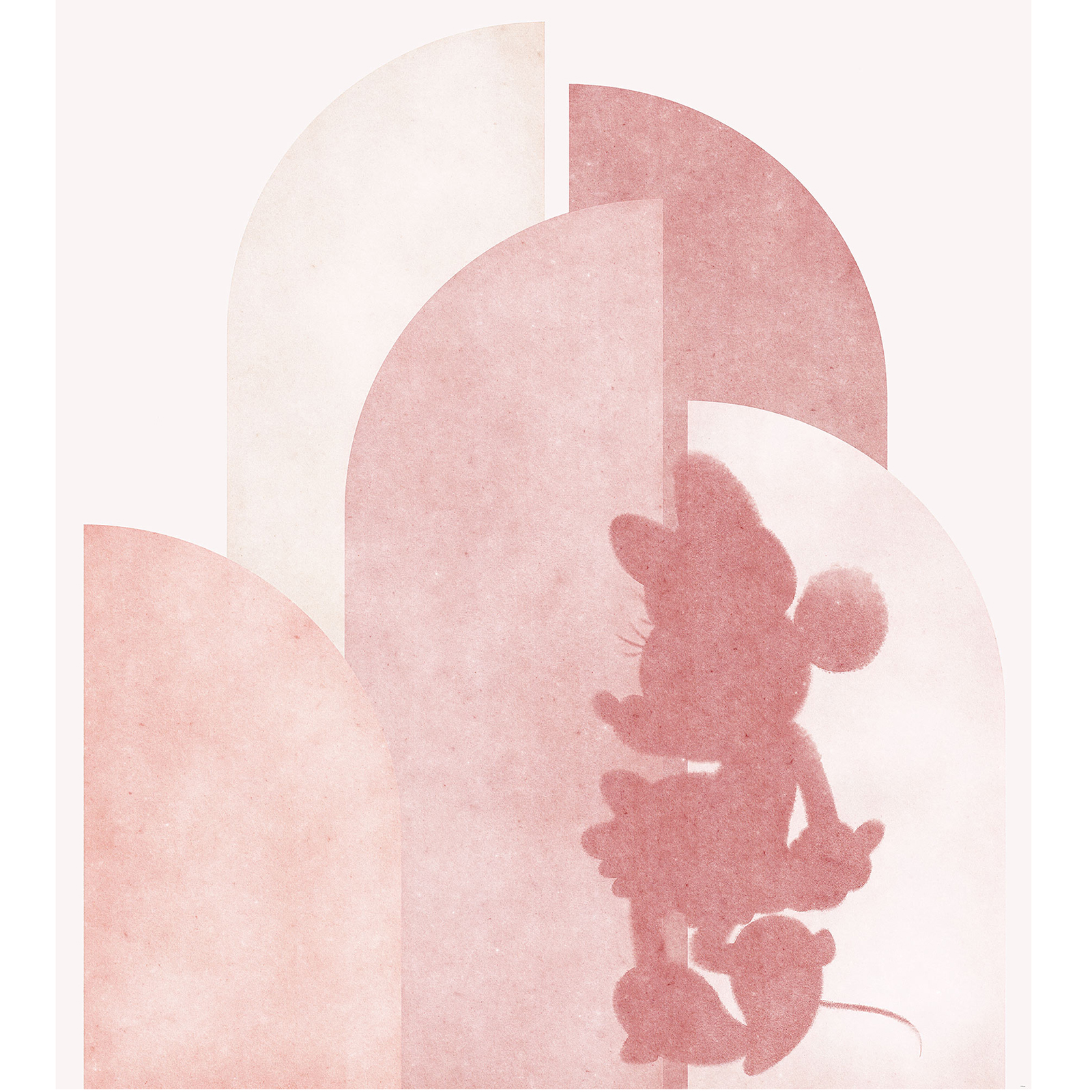 Vlies-Fototapete MINNIE CREATIVE AESTHETIC - rot-rosa - 250x280 cm