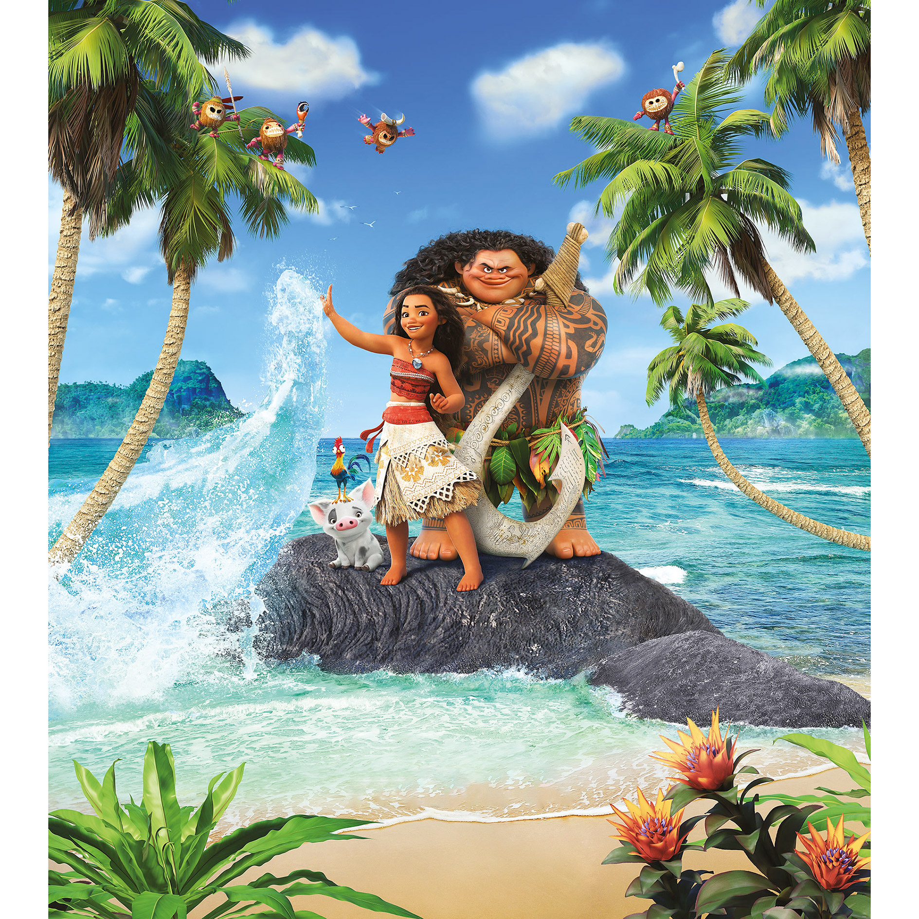 Vlies-Fototapete MOANA BEACH - bunt - 250x280 cm