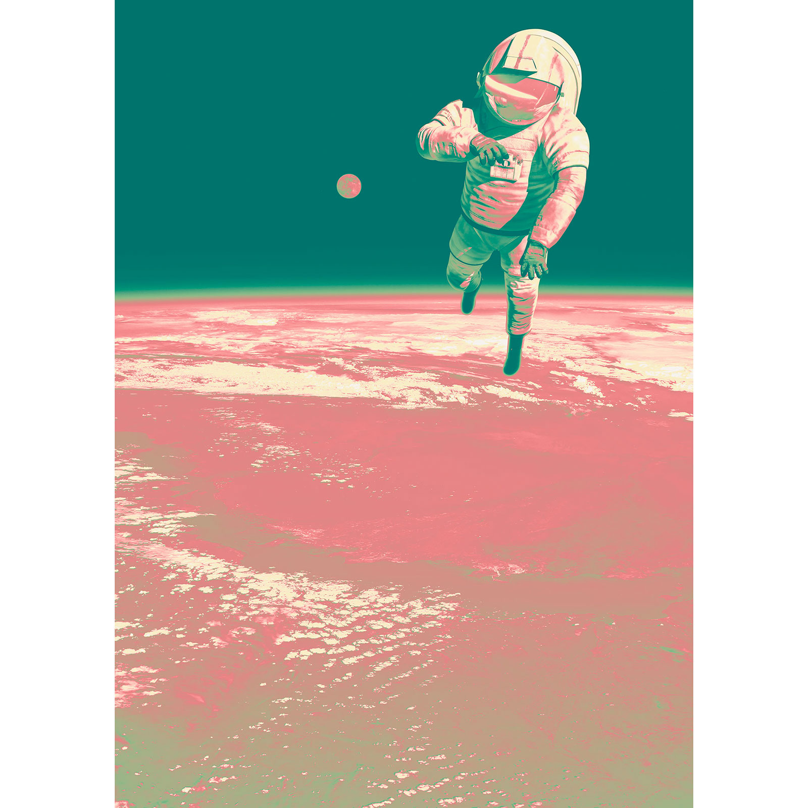 Vlies-Fototapete SPACEWALK - bunt - 200x280 cm