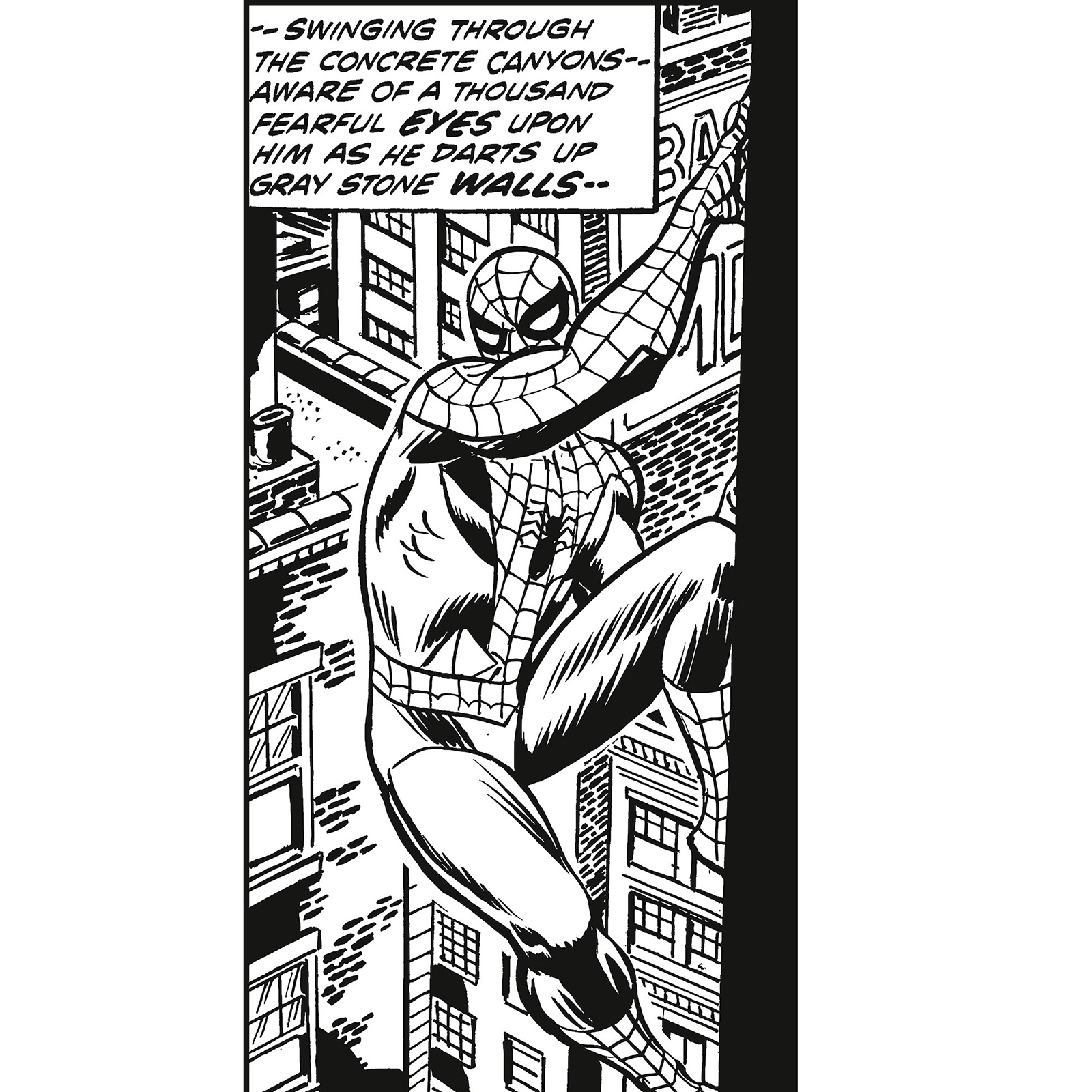 Vlies Fototapete SPIDER-MAN CLASSIC CLIMB - bunt - 100x200 cm