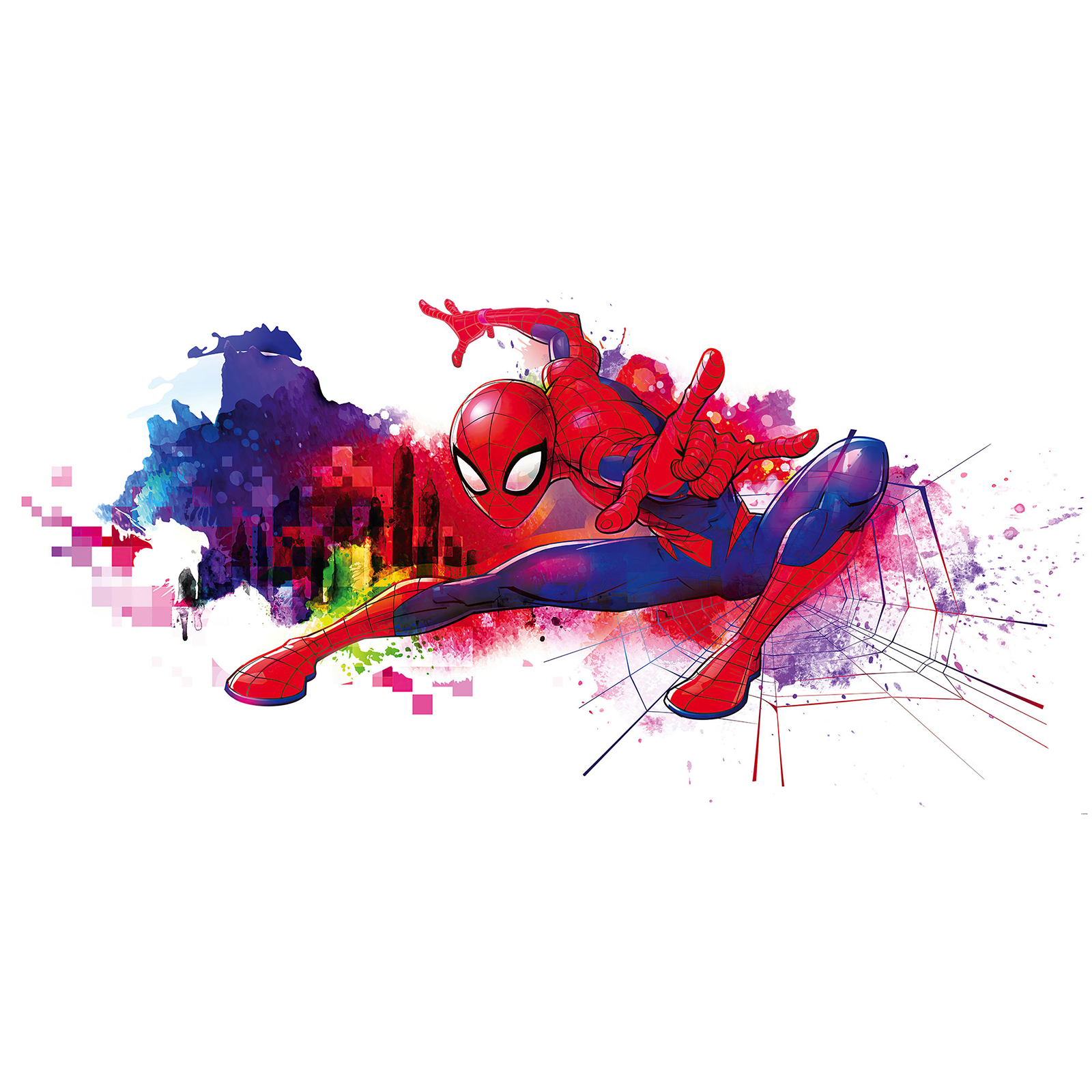 Vlies-Fototapete SPIDER-MAN GRAFFITI ART - 300x150 cm