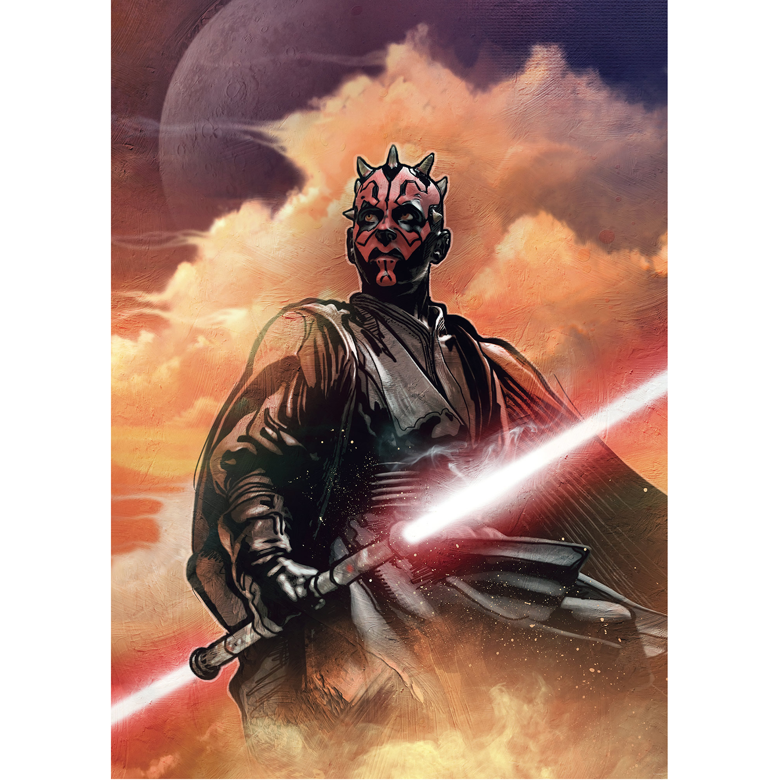 Vlies-Fototapete STAR WARS CLASSIC DARTH MAUL - bunt - 200x280 cm