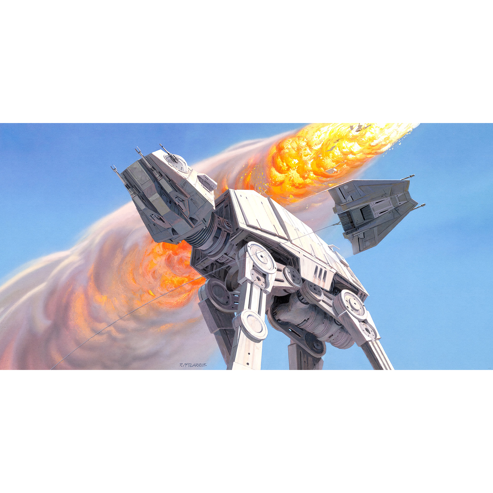 Vlies-Fototapete STAR WARS CLASSIC HOTH BATTLE - bunt - 500x250 cm
