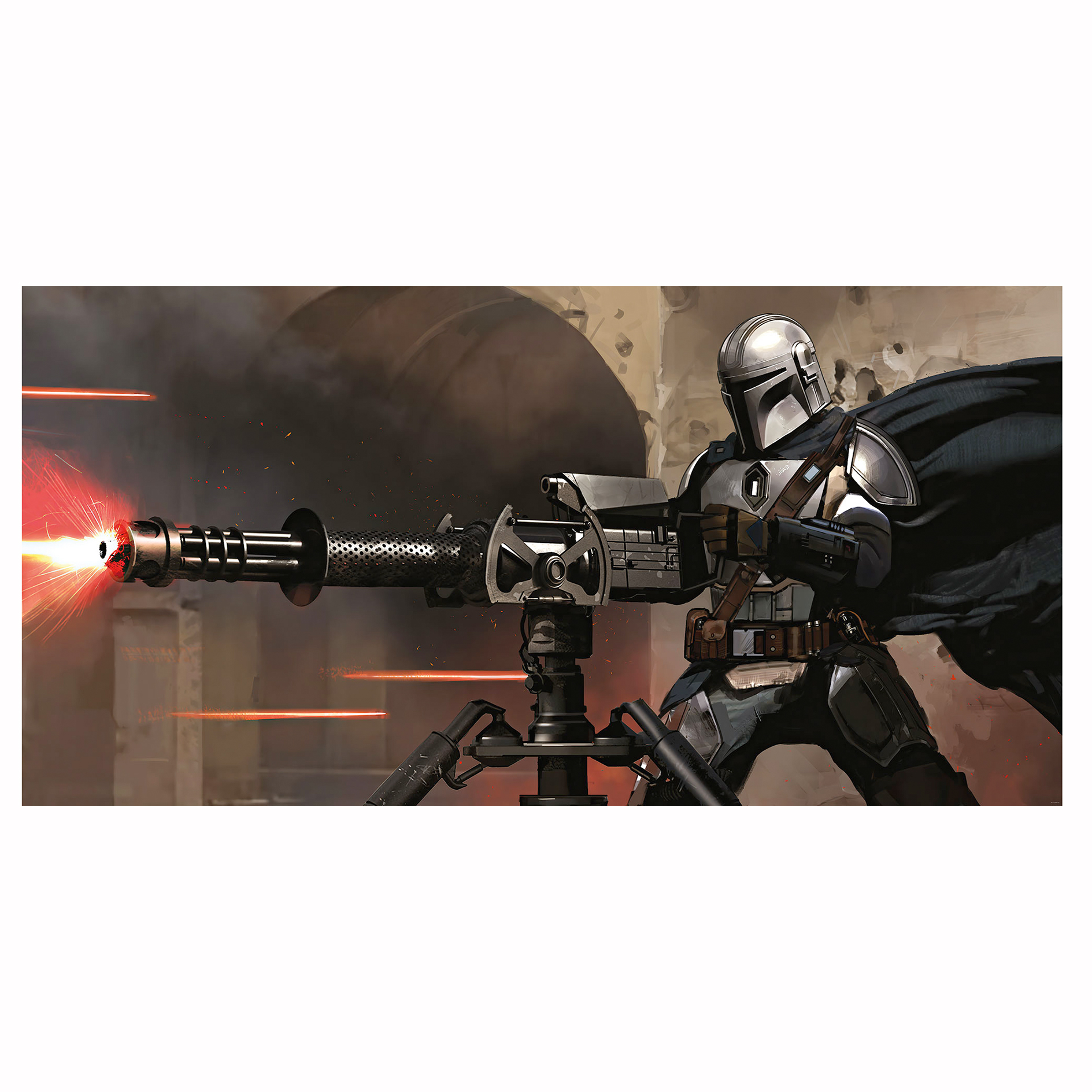 Vlies-Fototapete STAR WARS MANDALORIAN BLASTER - 500x250 cm