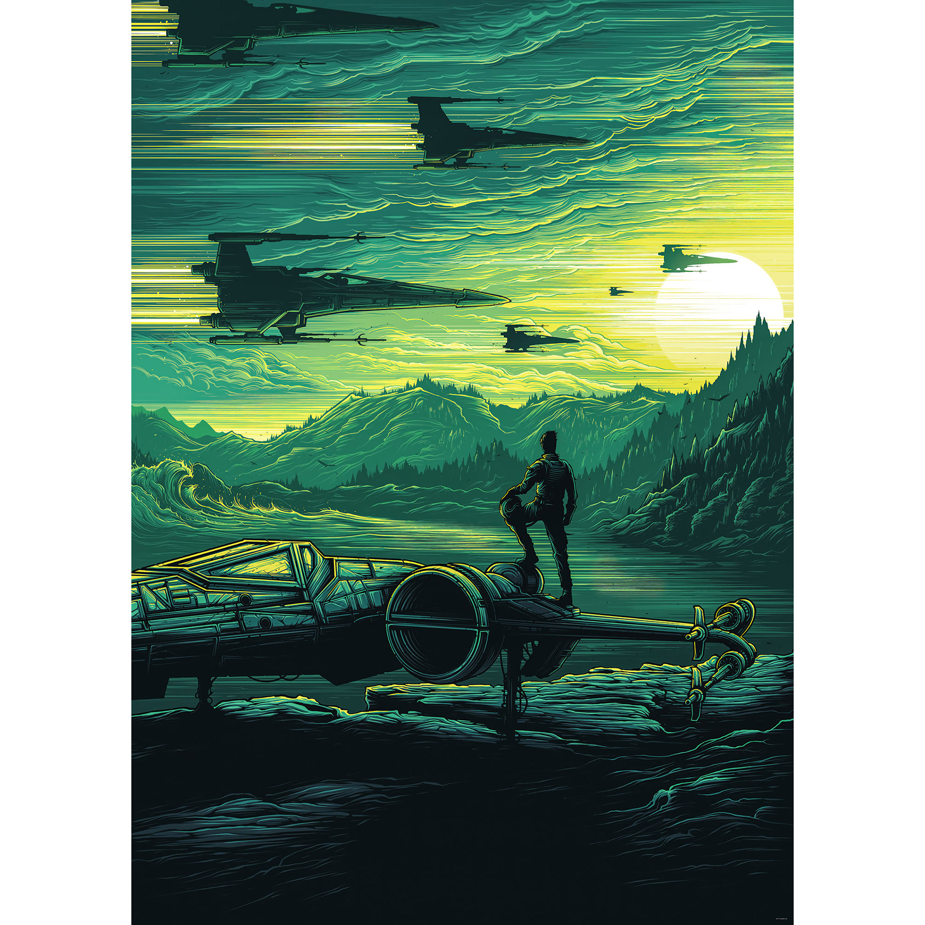 Vlies-Fototapete STAR WARS X-WING ASSAULT - 200x280 cm