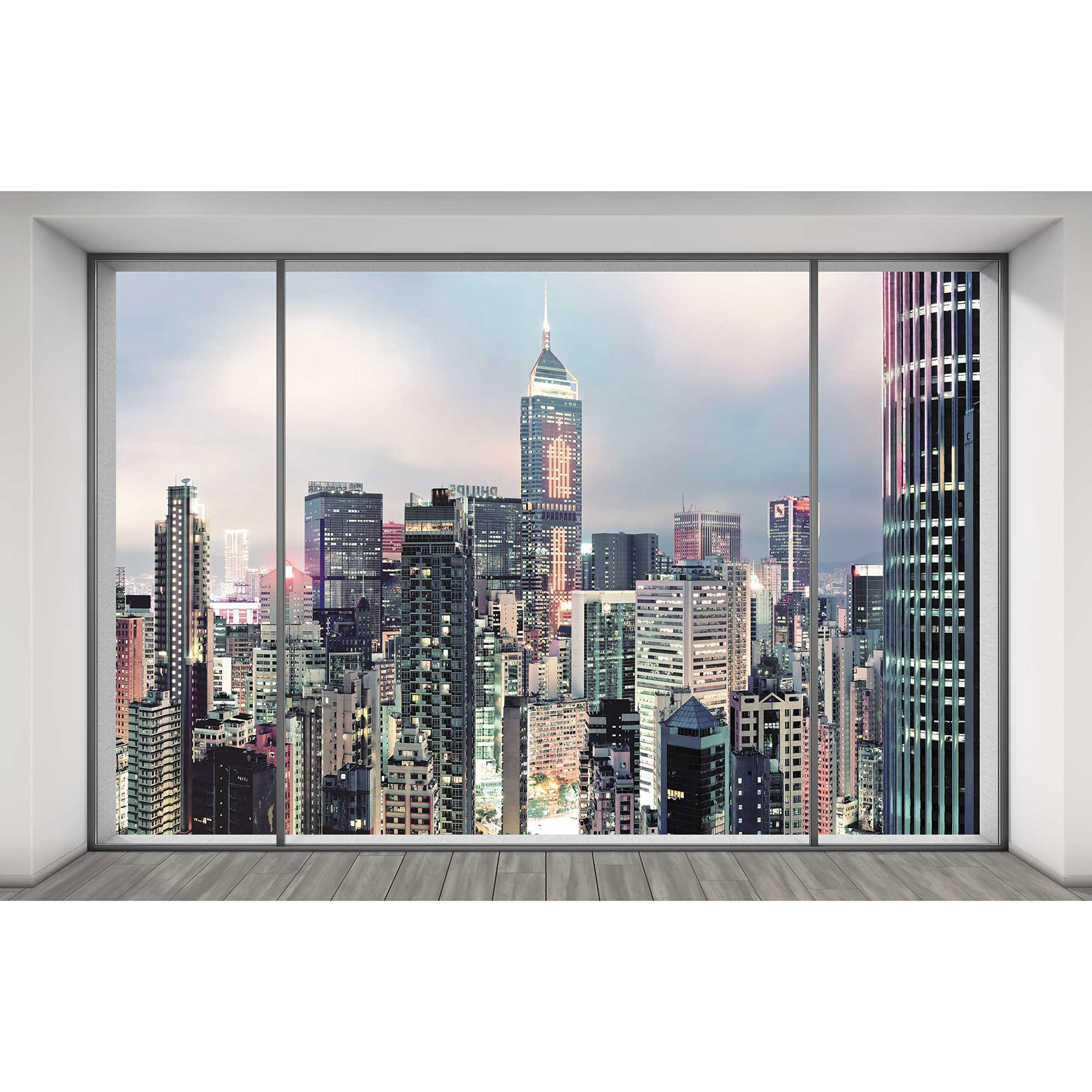 Vlies-Fototapete SUITE - grau - 400x260 cm