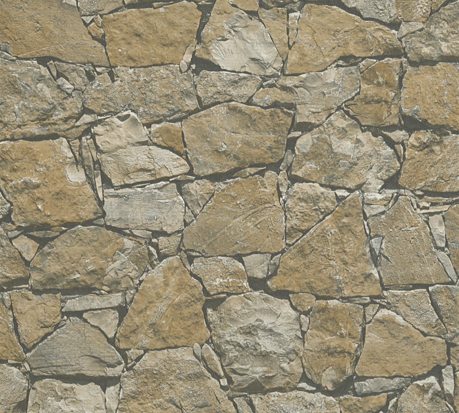 Vliestapete BEST OF WOOD`N STONE - Steinwand - braun - 10 Meter