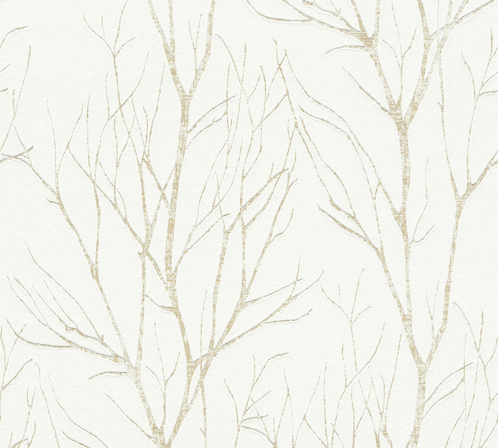 Vliestapete BLOOMING - beige-gold - 10 Meter