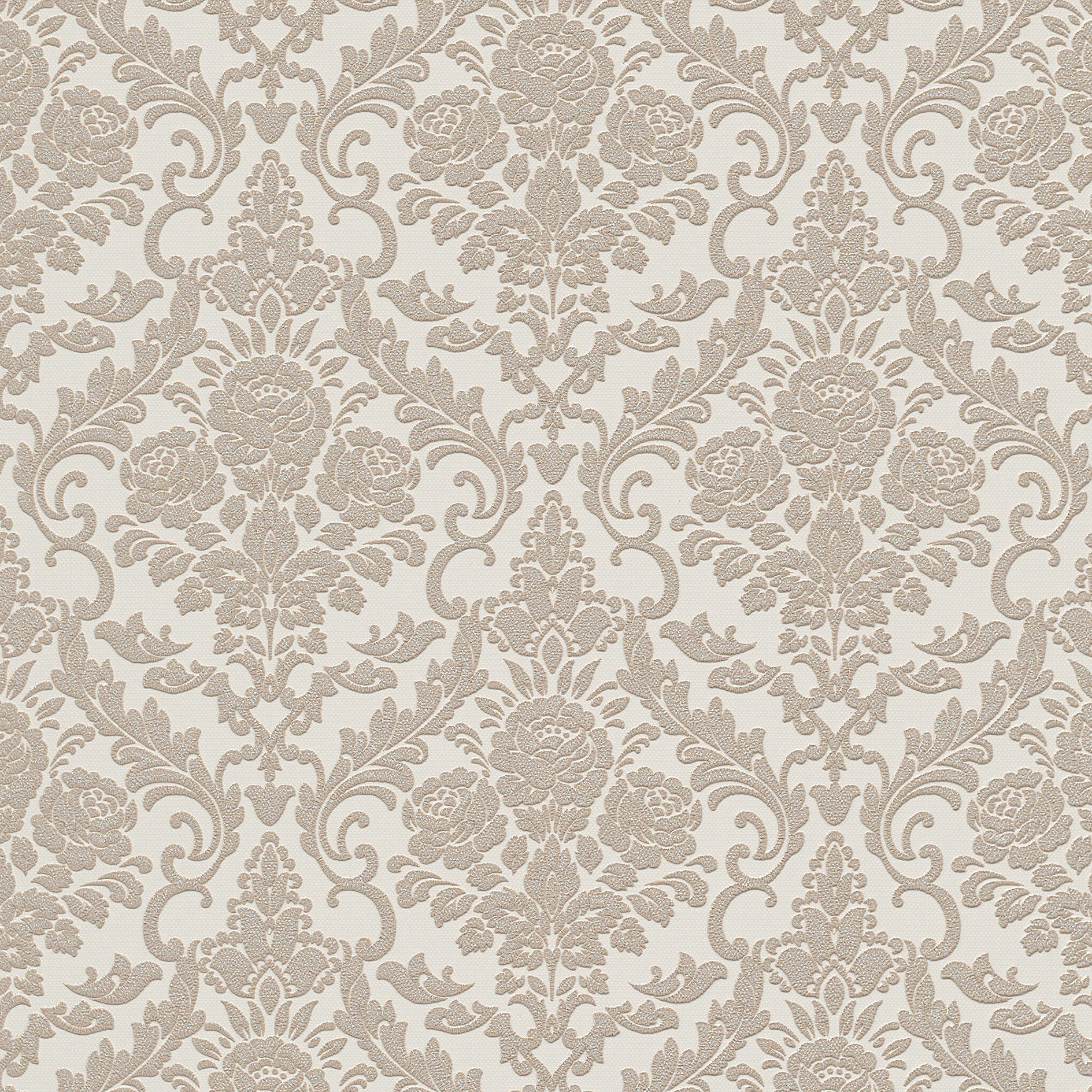 Vliestapete - creme - Ornamente - 10 Meter