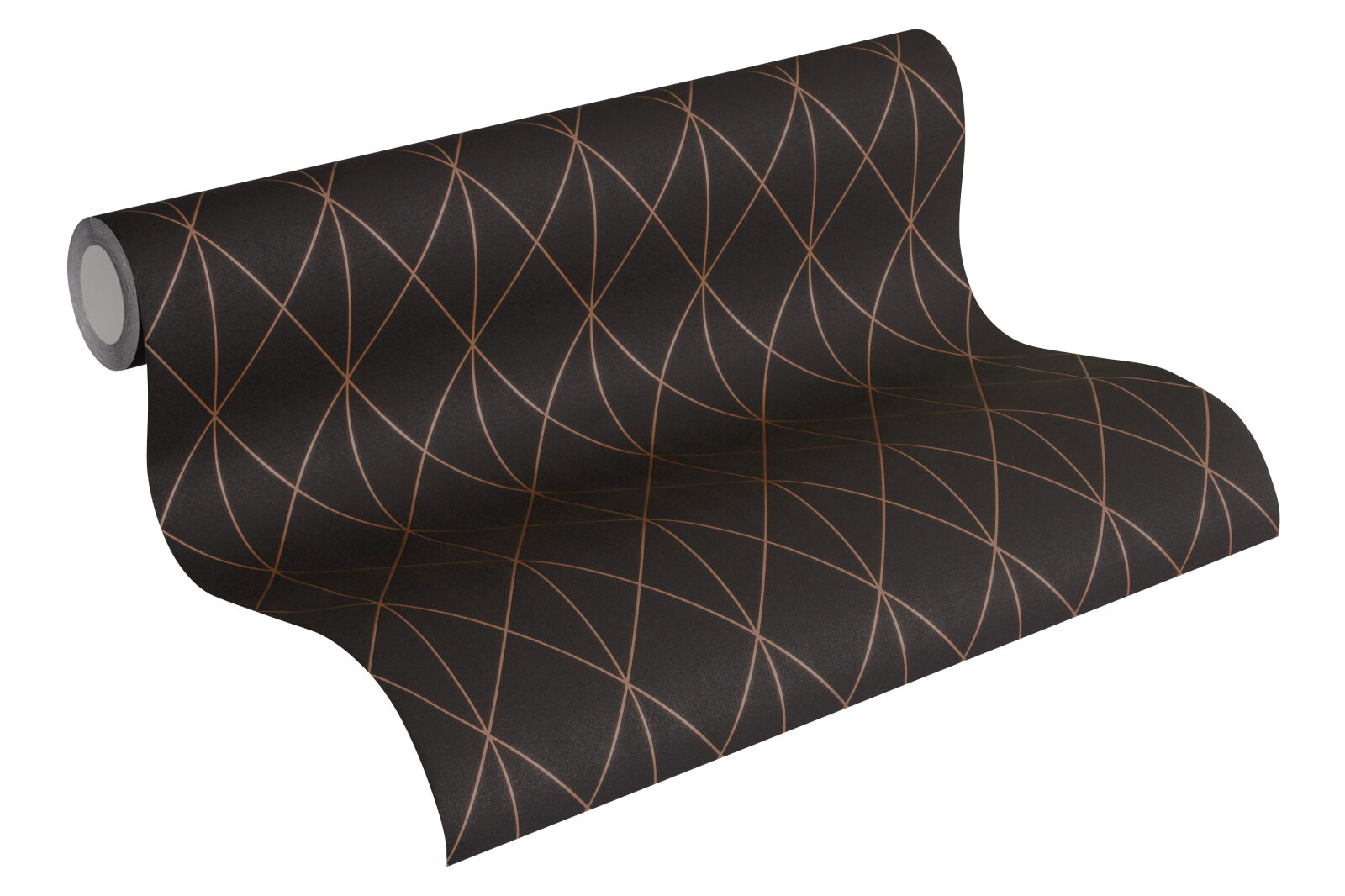 Vliestapete Designdschungel by Laura N.- gold metallic-schwarz - 10 Meter