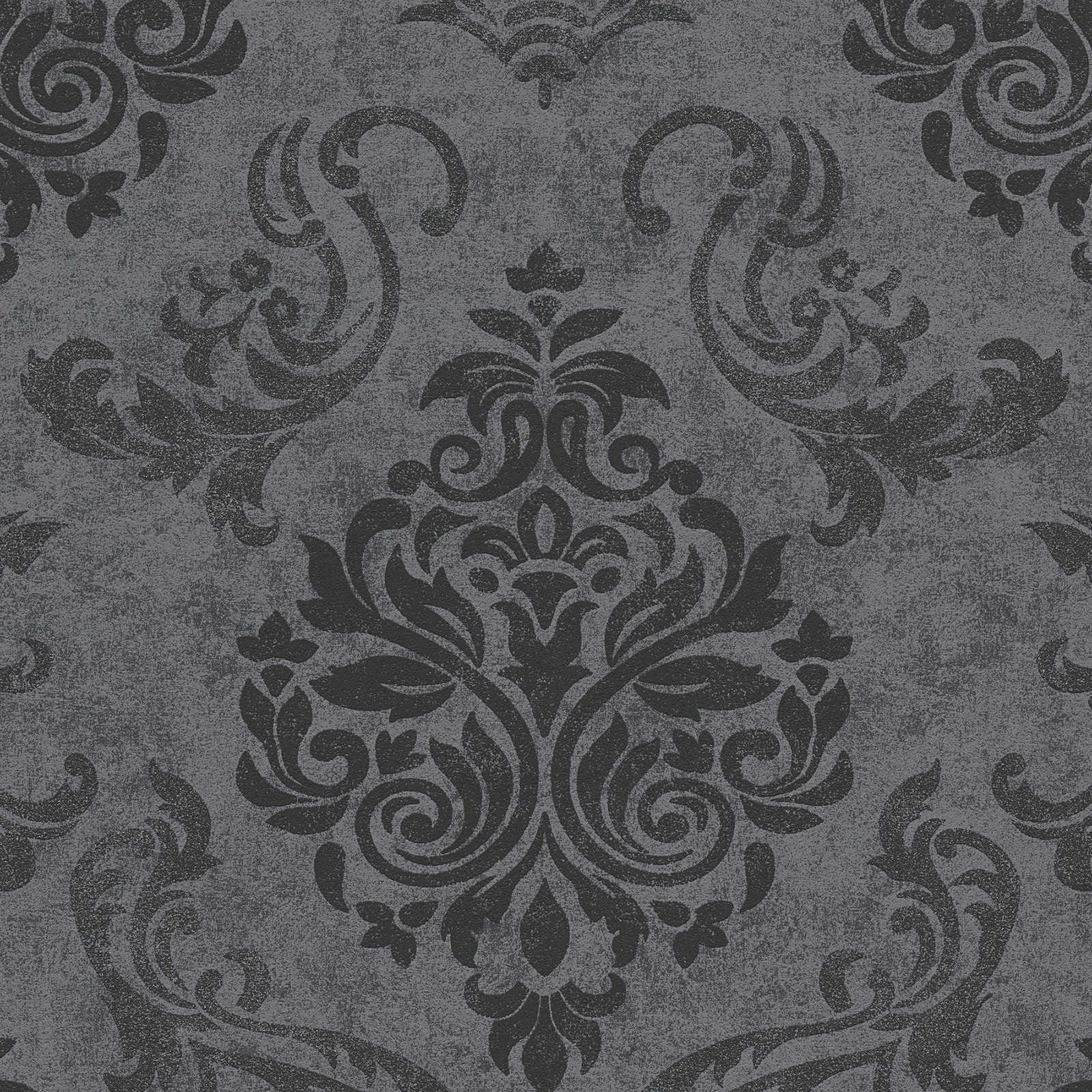 Vliestapete MEMORY 3 - schwarz- grau metallic - 10 Meter