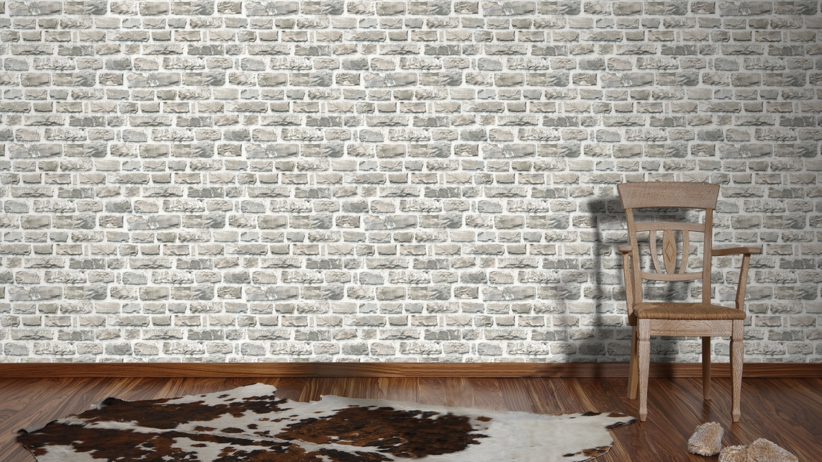 Vliestapete NEUE BUDE 2.0 - grau-beige - Stein - 10 Meter