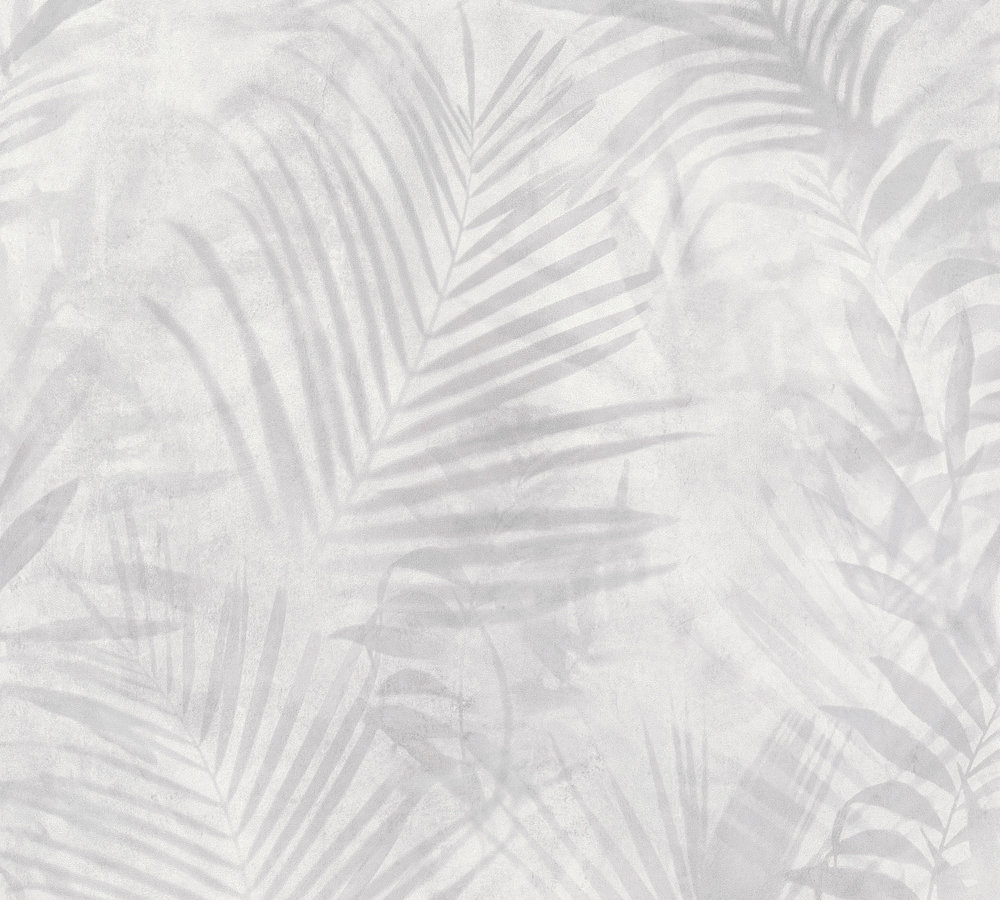 Vliestapete NEUE BUDE 2.0 - Palme - grau - 10 Meter