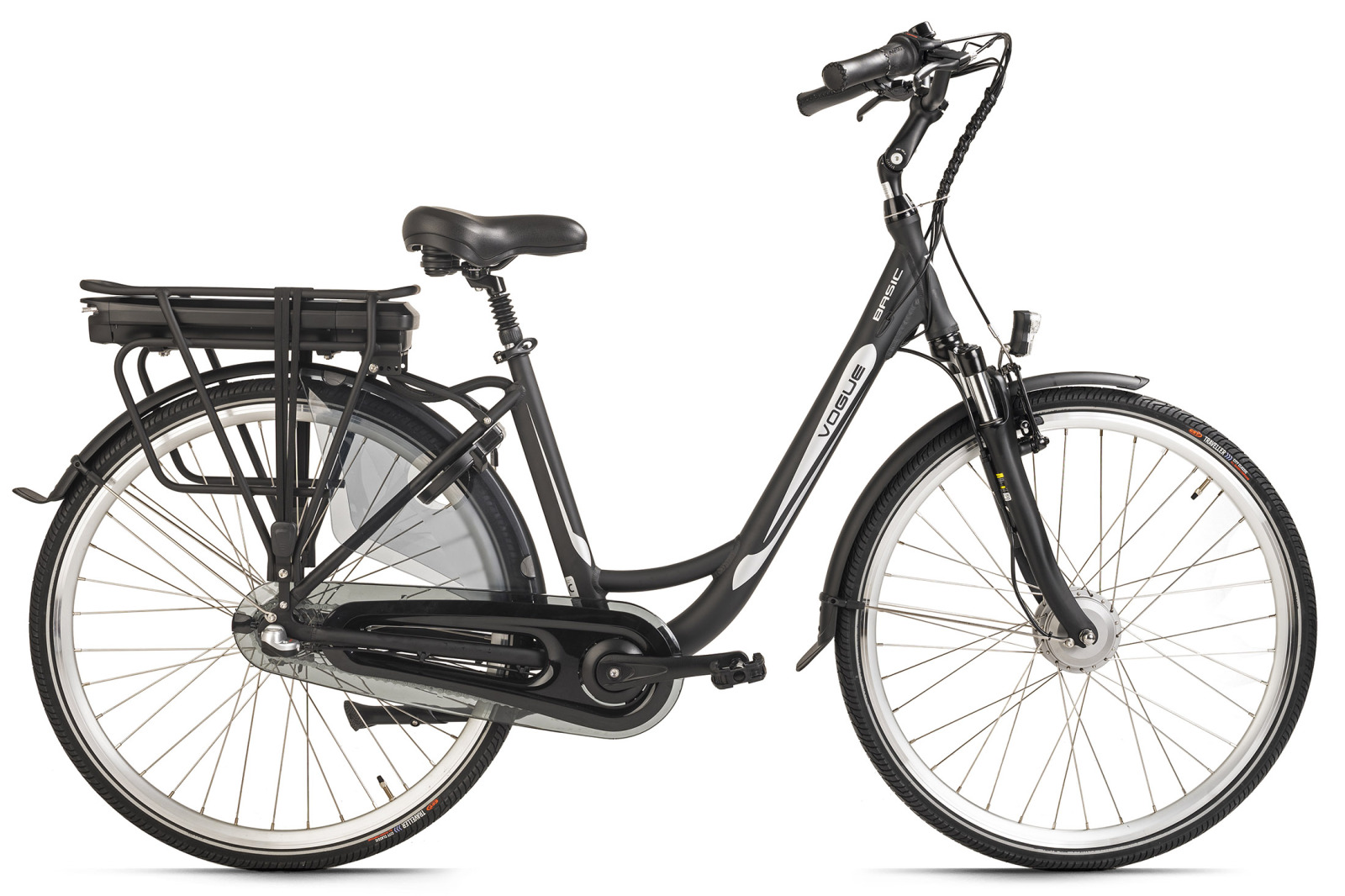 VOGUE E-Citybike Basic 28" - schwarz - 48 cm Rahmenhöhe - 3 Gänge