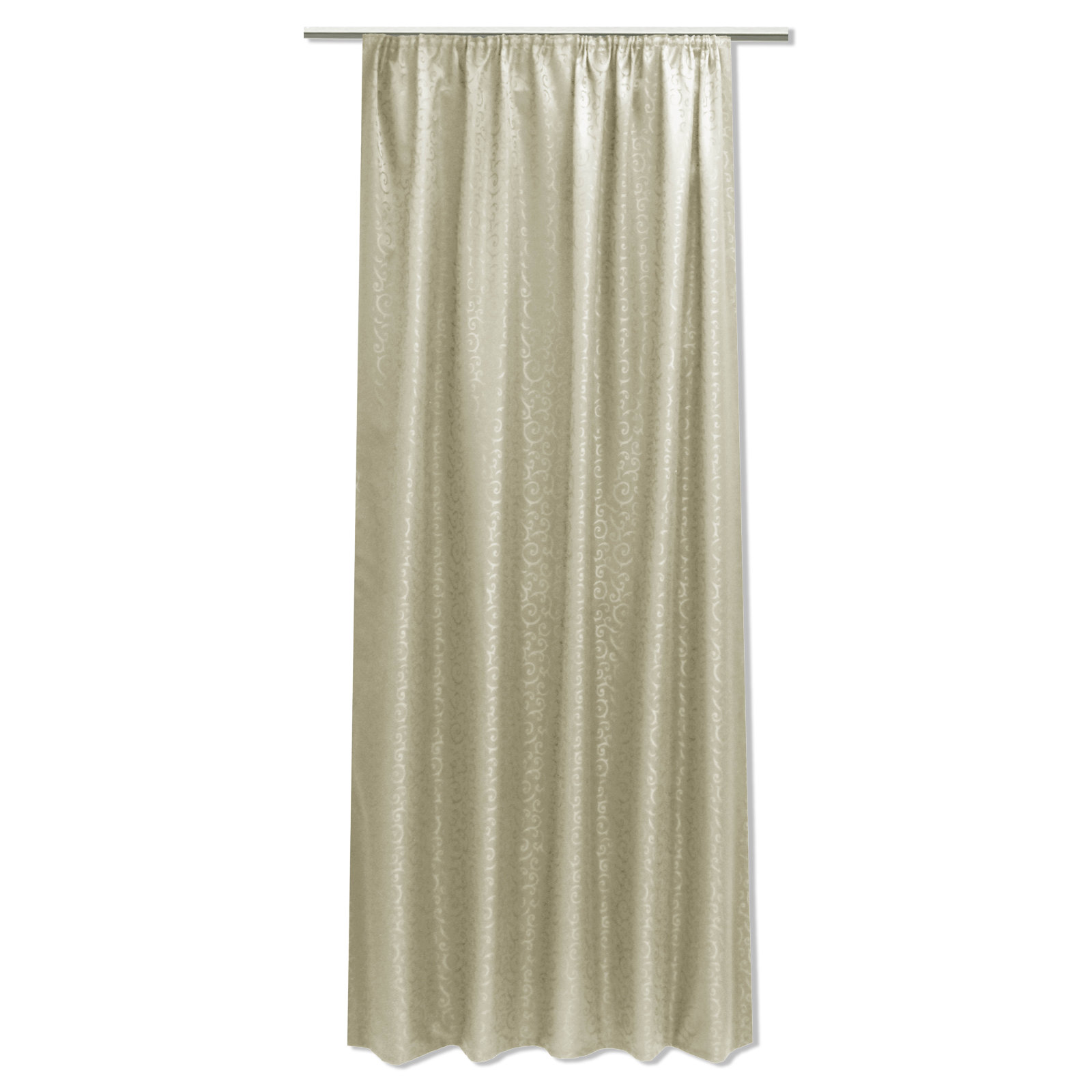 Vorhang - taupe - Jacquard - 140x245 cm