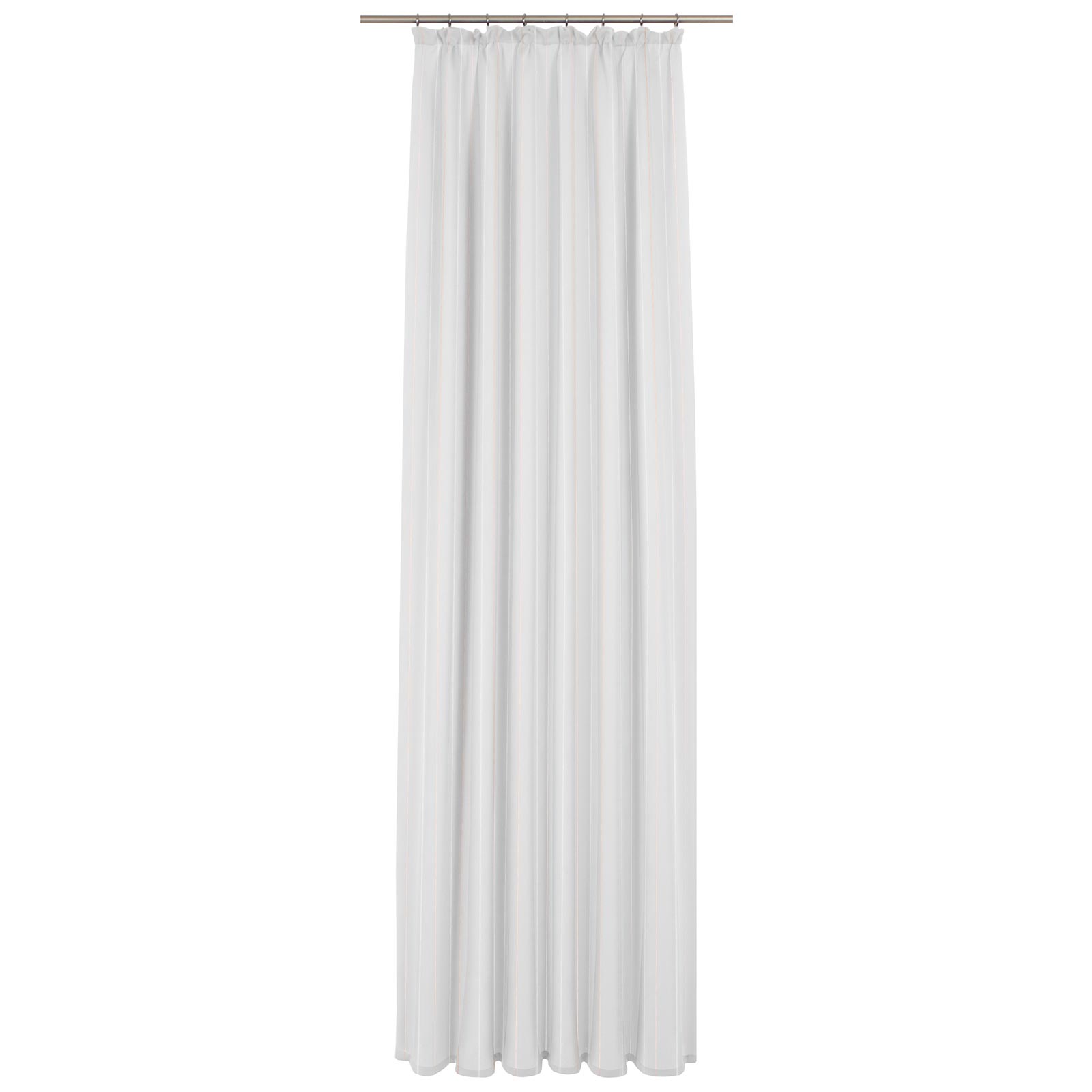 Vorhang - transparent-apricot - Streifen - 600x145 cm
