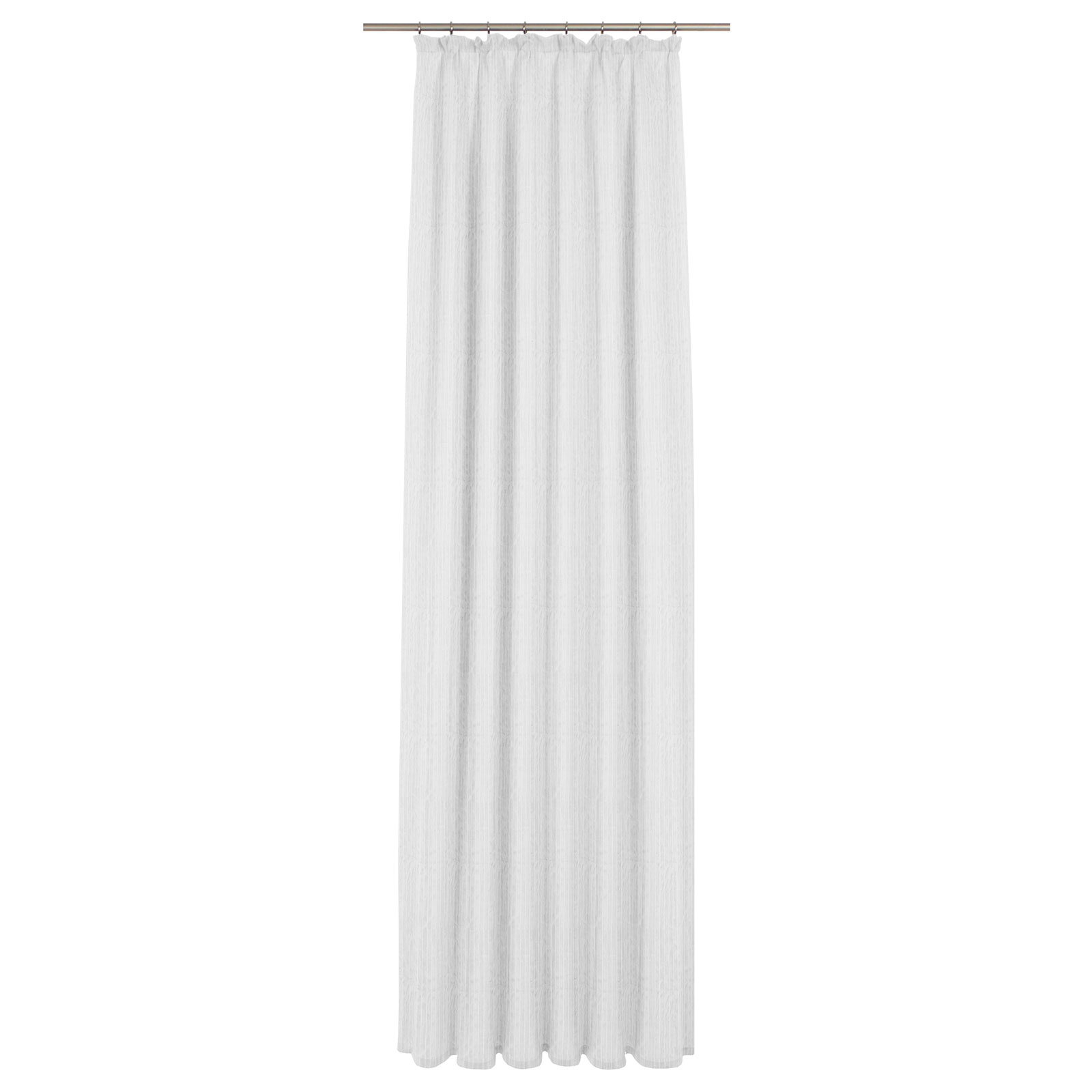 Vorhang - transparent-weiß - Chenille-Fäden - 750x175 cm