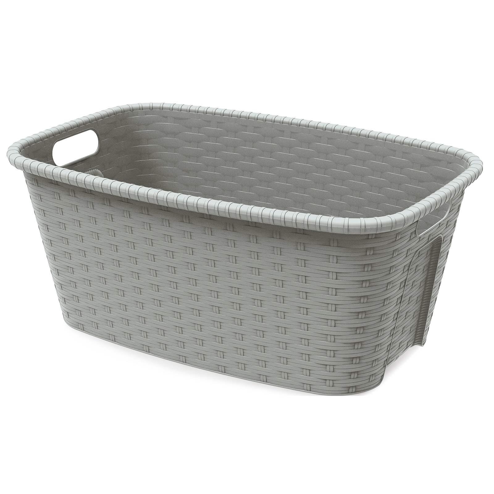 Wäschekorb - silbergrau - 35 Liter