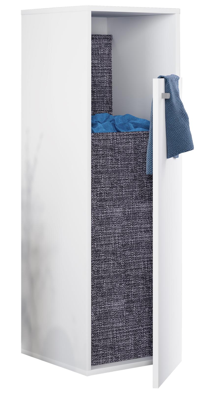 Wäscheschrank DRESO XL - weiß - 110 cm hoch
