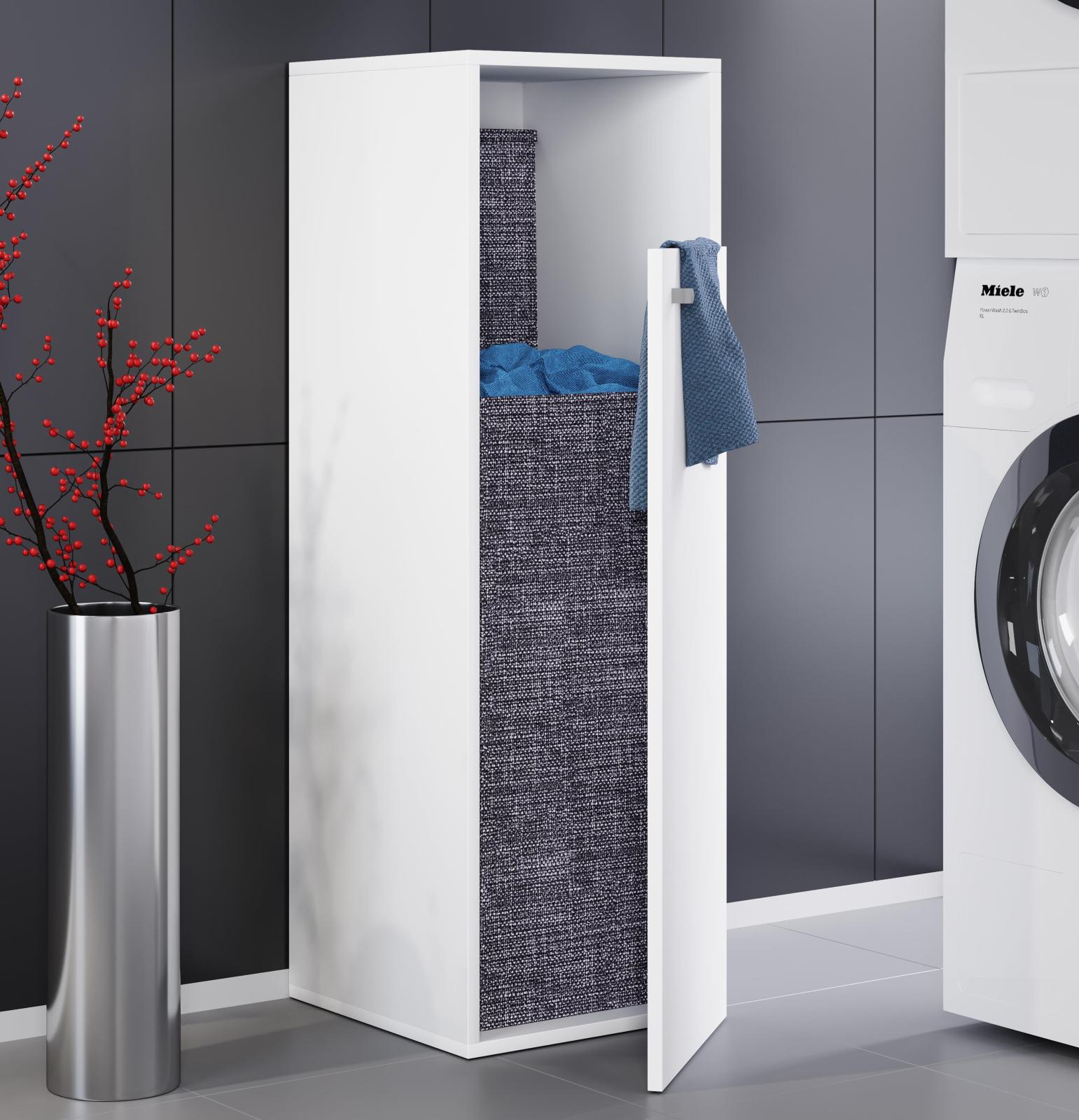 Wäscheschrank DRESO XL - weiß - 110 cm hoch