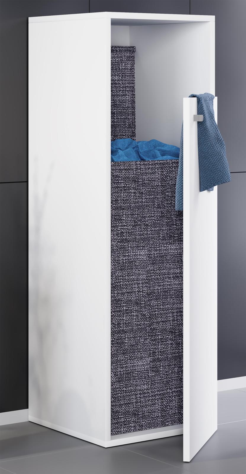 Wäscheschrank DRESO XL - weiß - 110 cm hoch