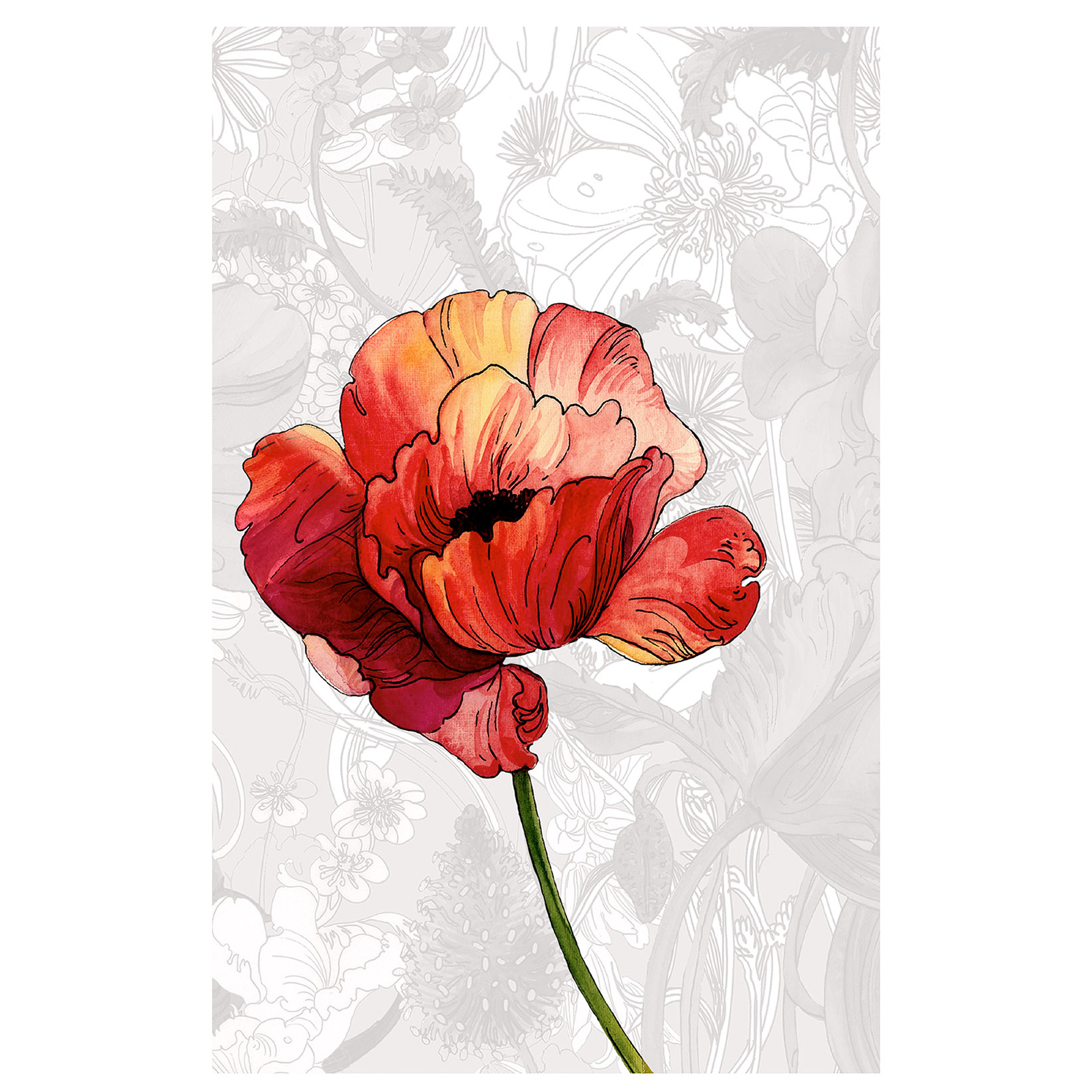 Wandbild AMORA - bunt - 50x70 cm
