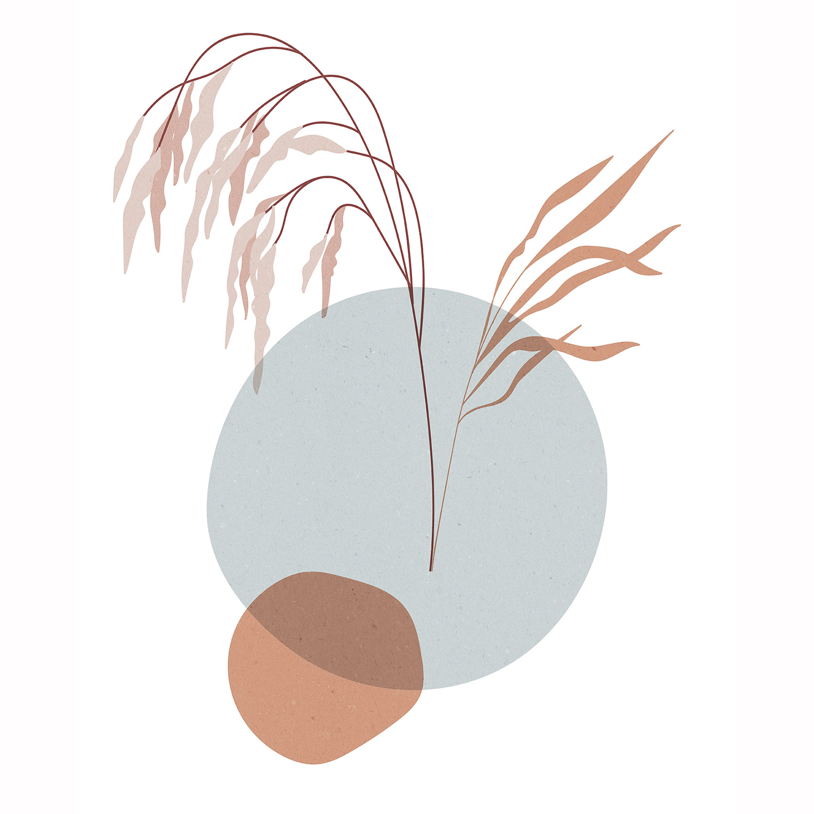 Wandbild BOHEMIAN REEDBEDS - pastell - 50x70 cm