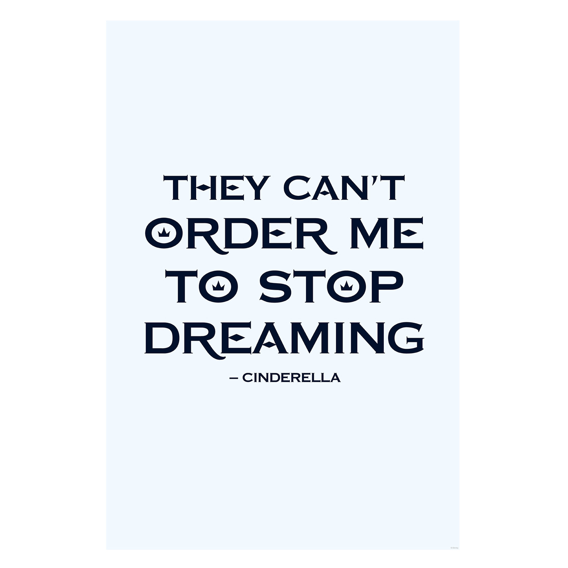 Wandbild CINDERELLA QUOTE - bunt - 50x70 cm