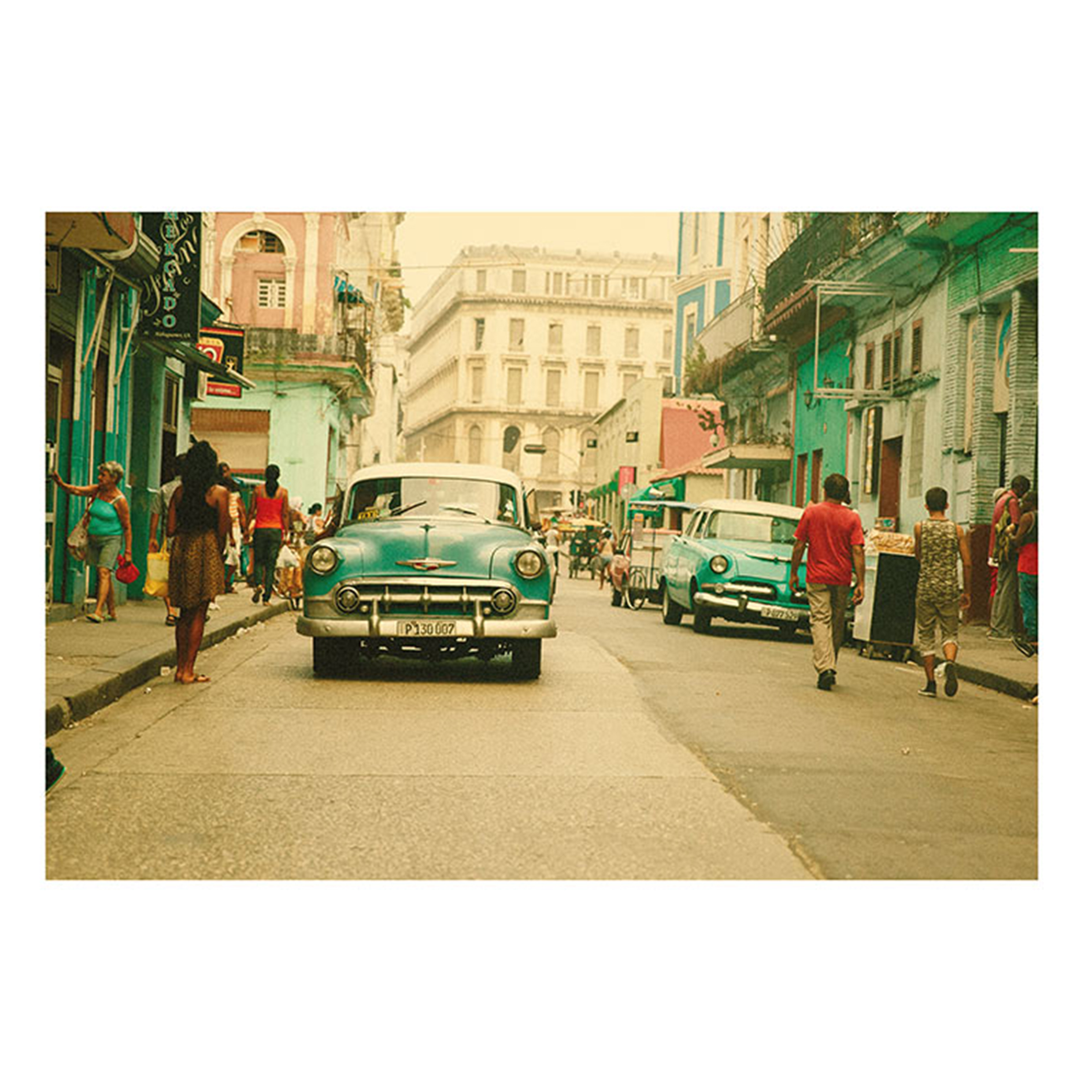 Wandbild CUBA RUSH - bunt - 70x50 cm