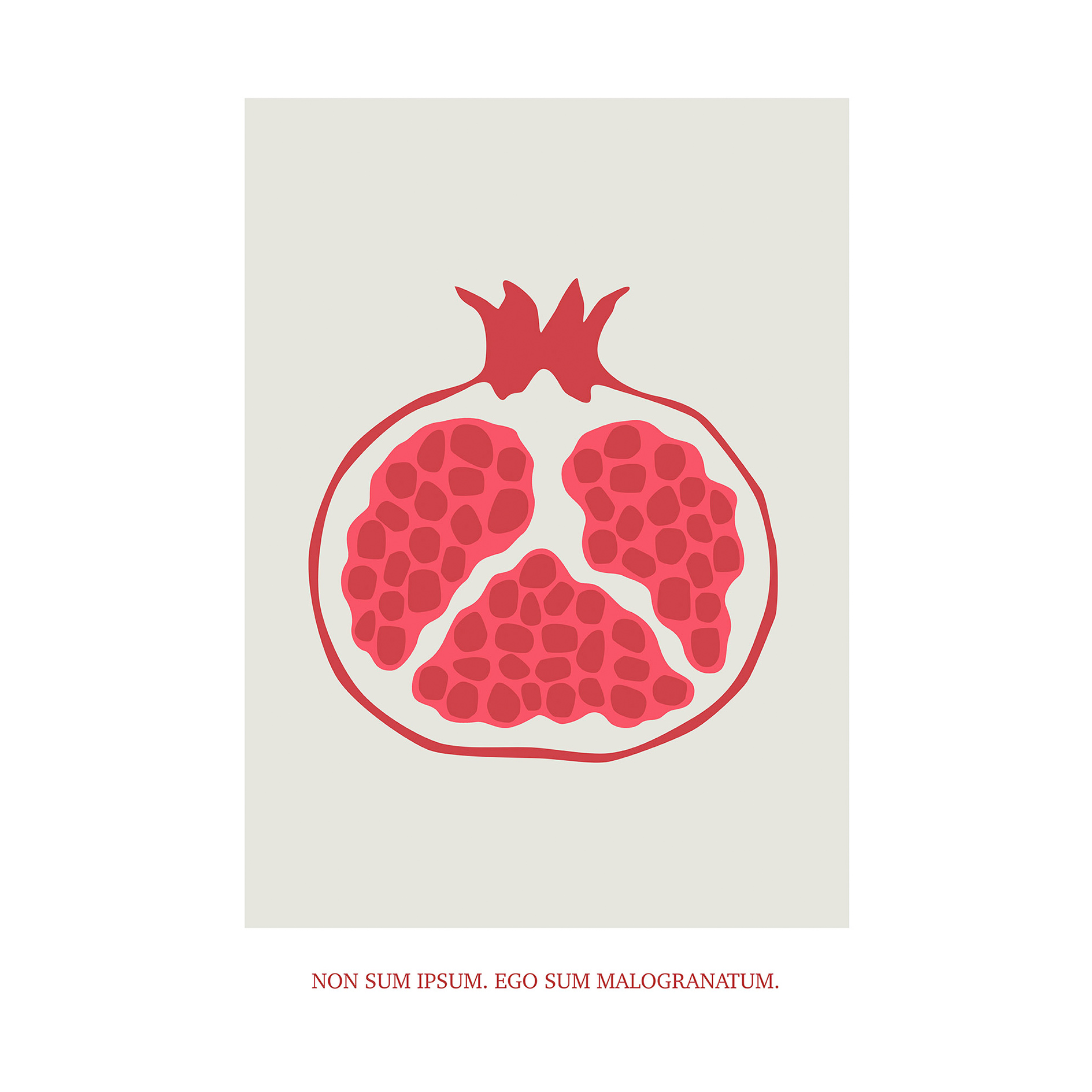 Wandbild CULTIVATED POMEGRANATE - 50x70 cm