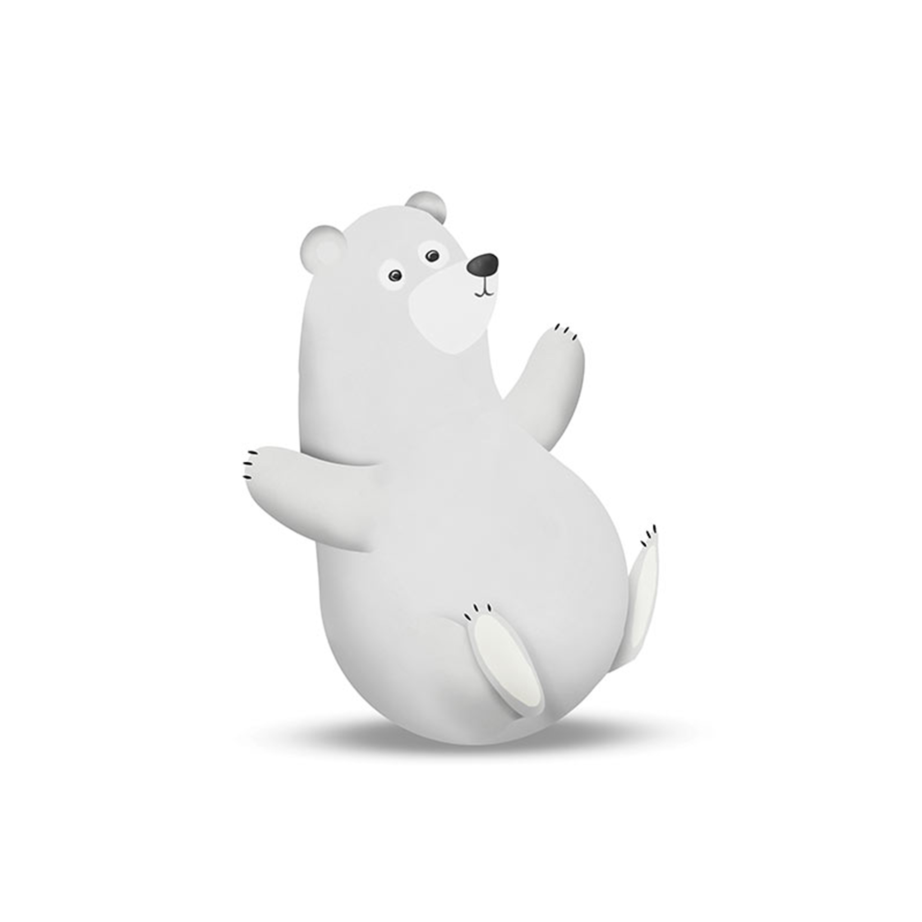 Wandbild CUTE ANIMAL POLAR BEAR - 50x70 cm