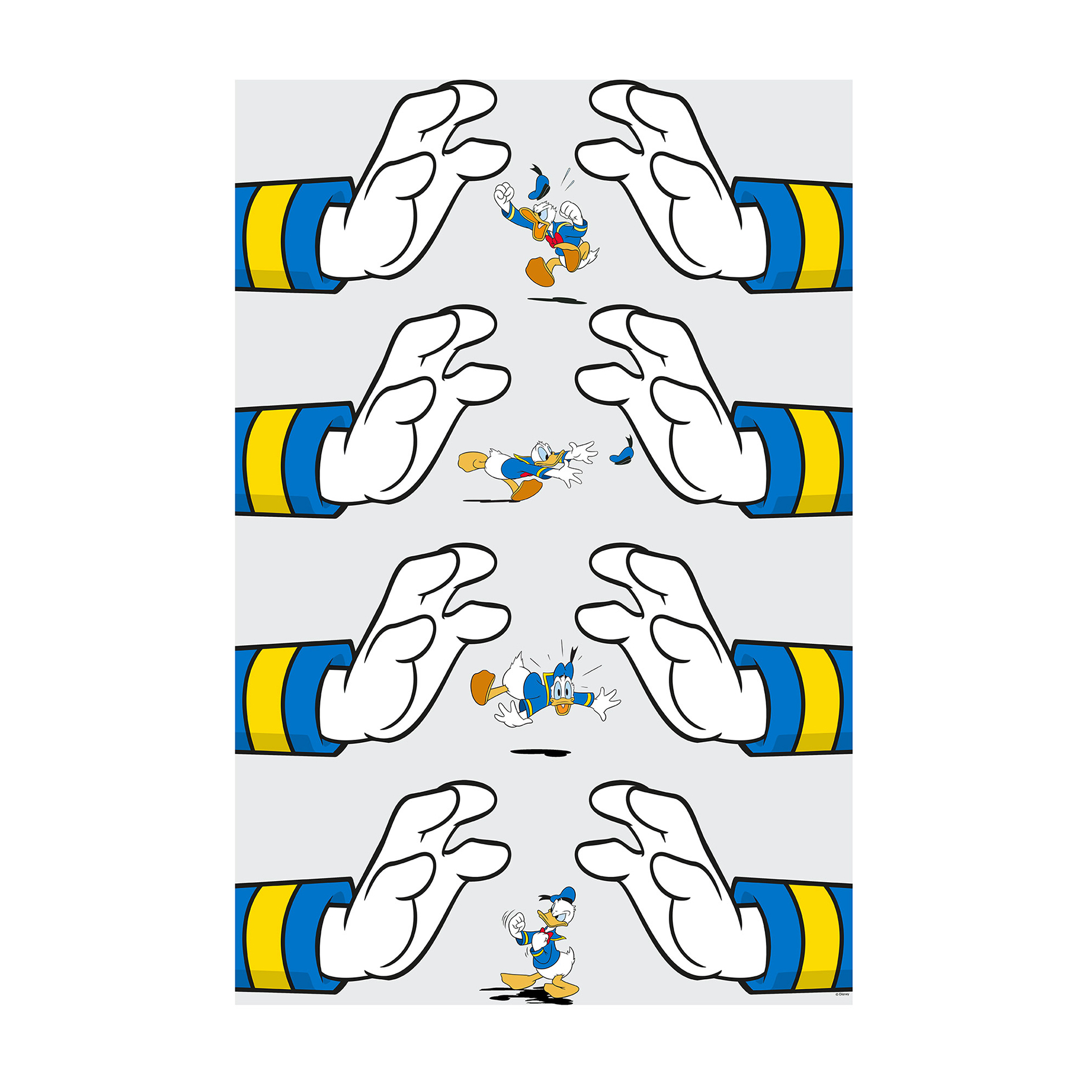 Wandbild DONALD DUCK HANDS - bunt - 50x70 cm