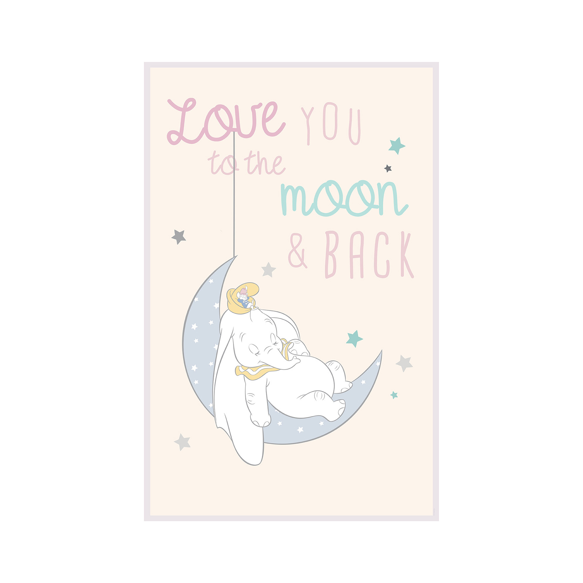 Wandbild DUMBO MOON - bunt - 50x70 cm
