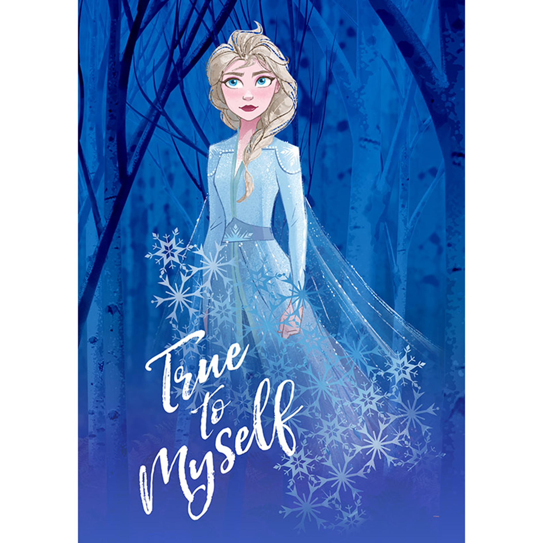 Wandbild FROZEN 2 ELSA TRUE TO MYSELF - 50x70 cm