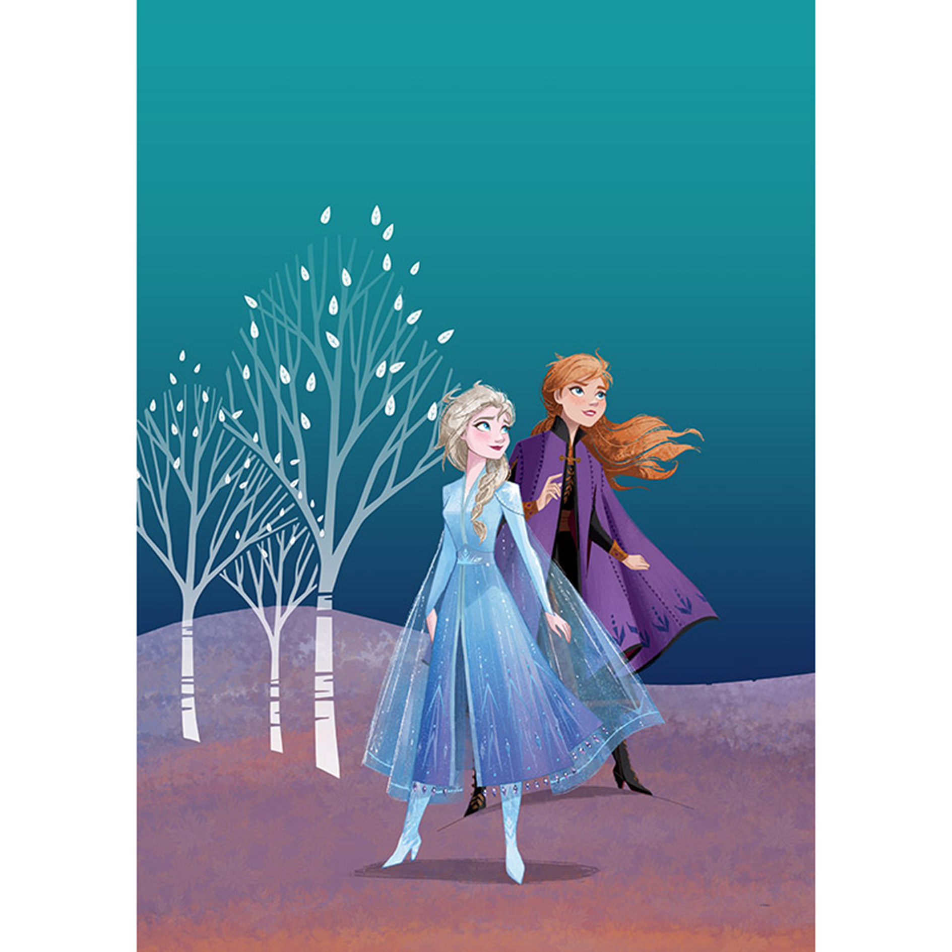 Wandbild FROZEN SISTERS - bunt - 50x70 cm