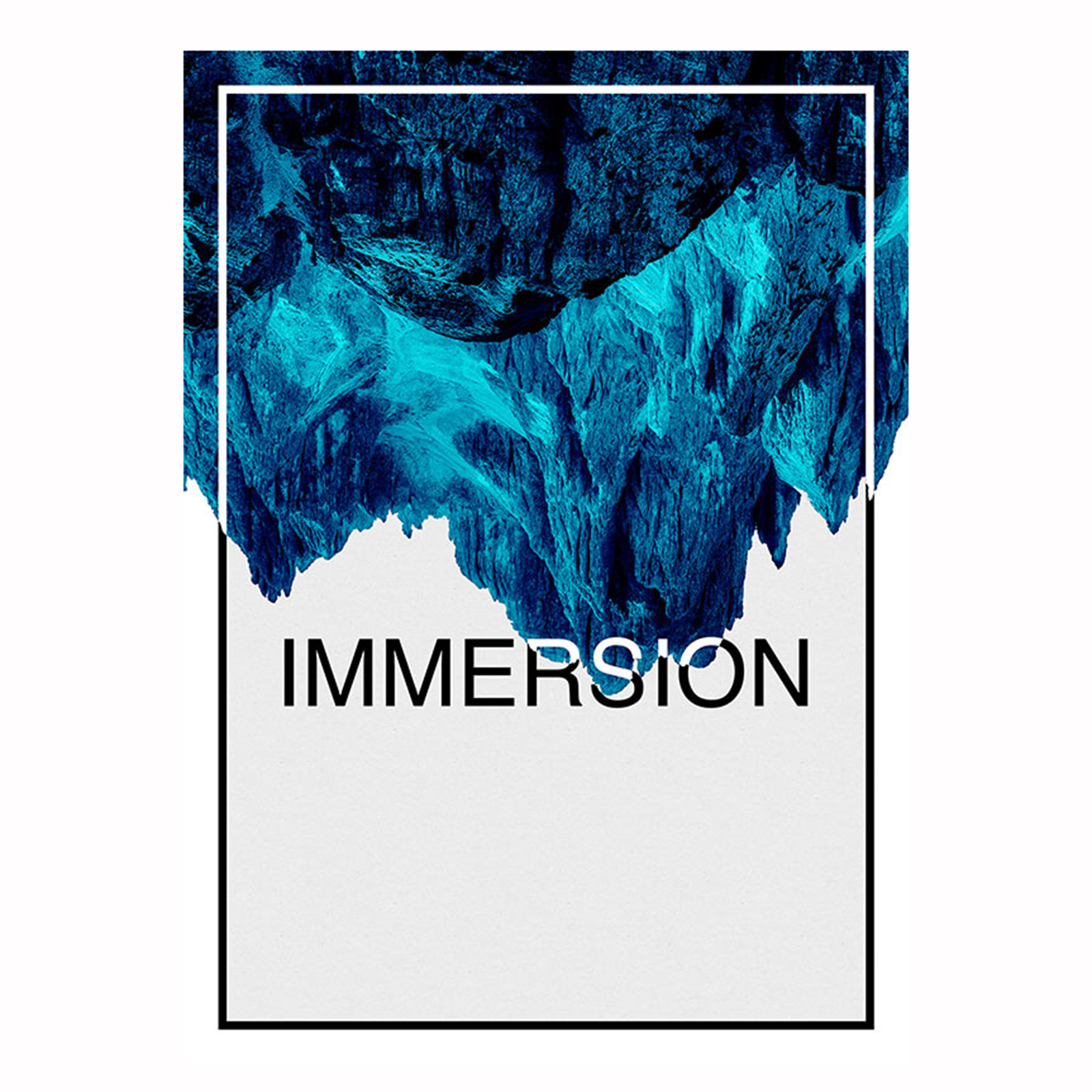 Wandbild IMMERSION BLUE - blau - 50x70 cm