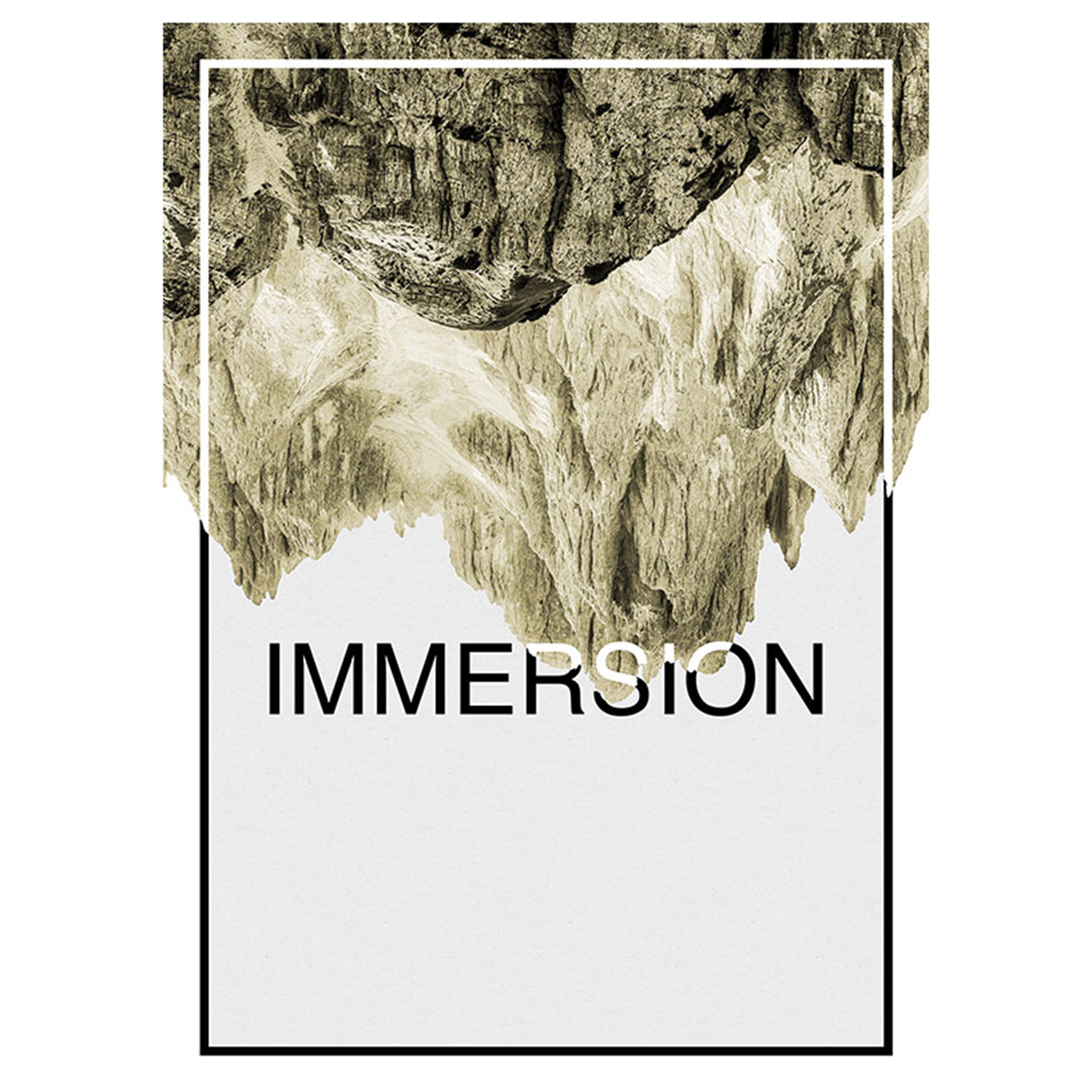 Wandbild IMMERSION SAND - grau-schwarz-beige - 50x70 cm