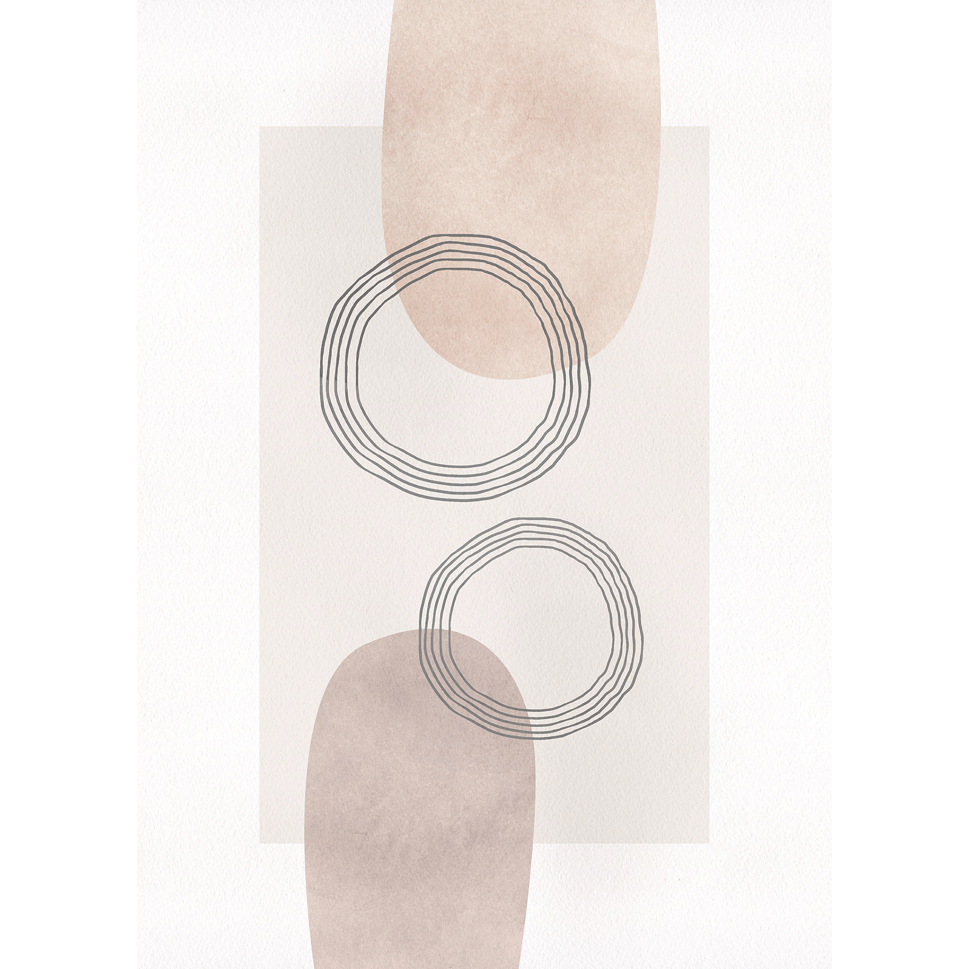 Wandbild LINE ART CIRCLES - 50x70 cm