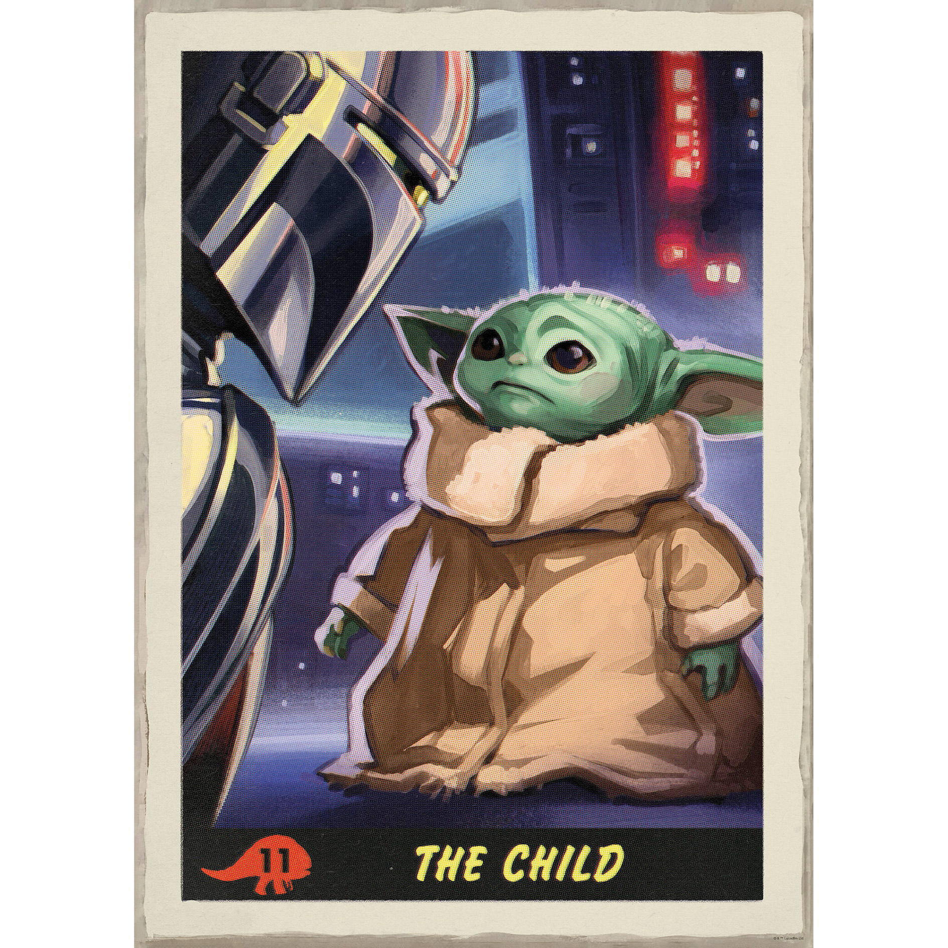 Wandbild MANDALORIAN THE CHILD TRADING - 50x70 cm