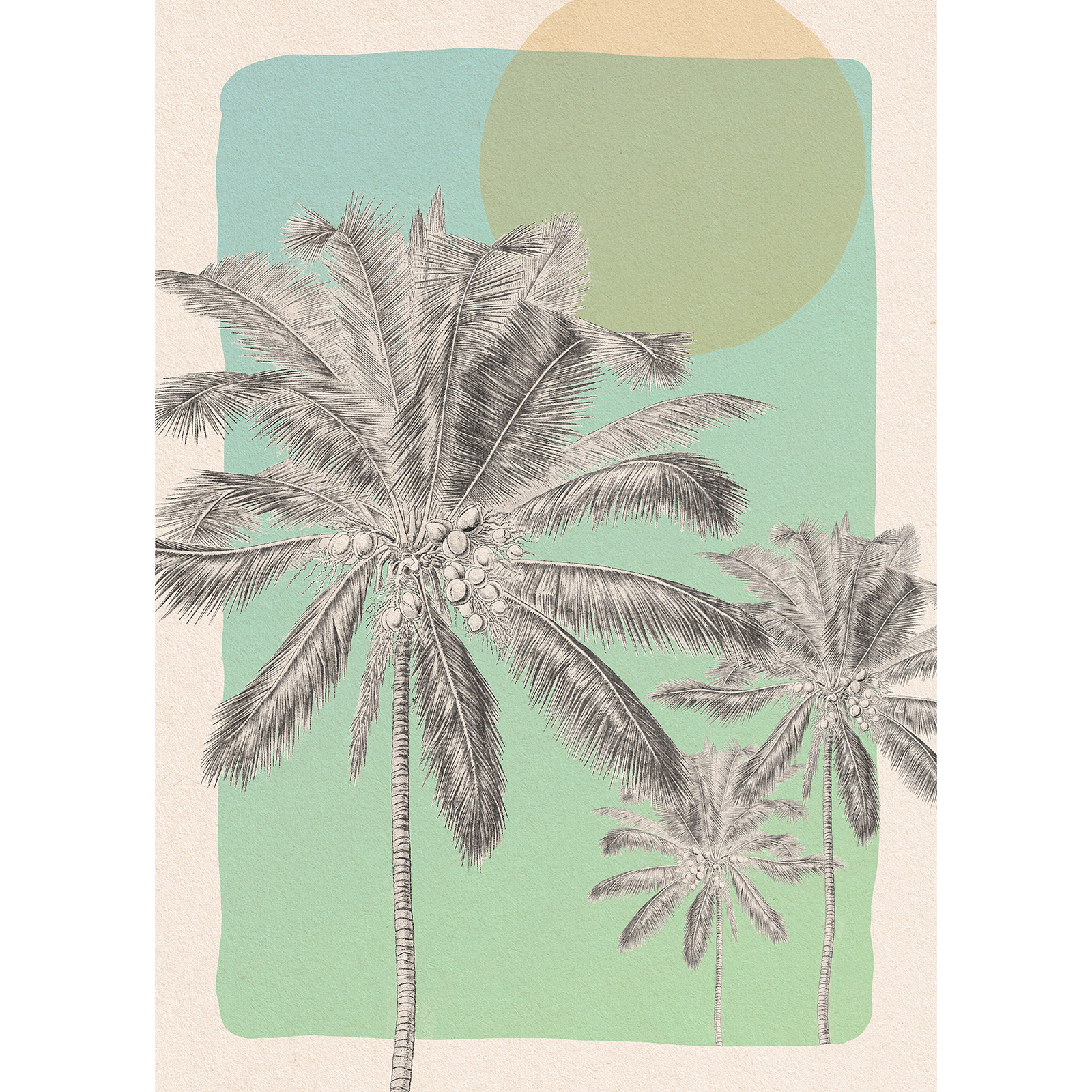 Wandbild MANHA QUENTE - bunt - 50x70 cm